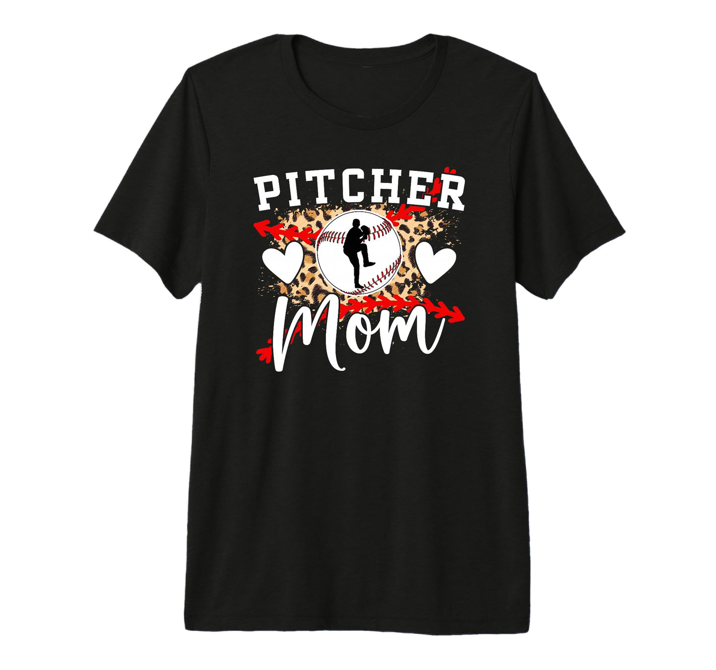 Baseball Pitcher Mom Baseball Pitcher T-Shirt - Custom Art Print Unisex - T-Shirt, Sweatshirt, Hoodie
