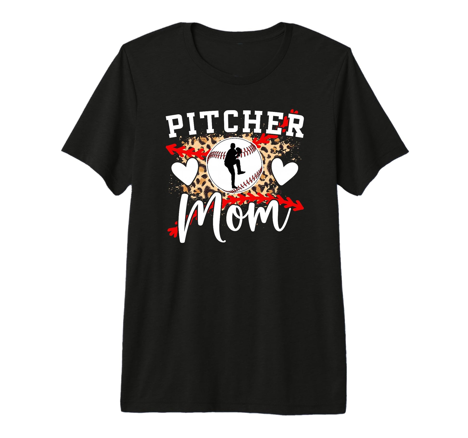 Baseball Pitcher Mom Baseball Pitcher T-Shirt - Custom Art Print Unisex - T-Shirt, Sweatshirt, Hoodie