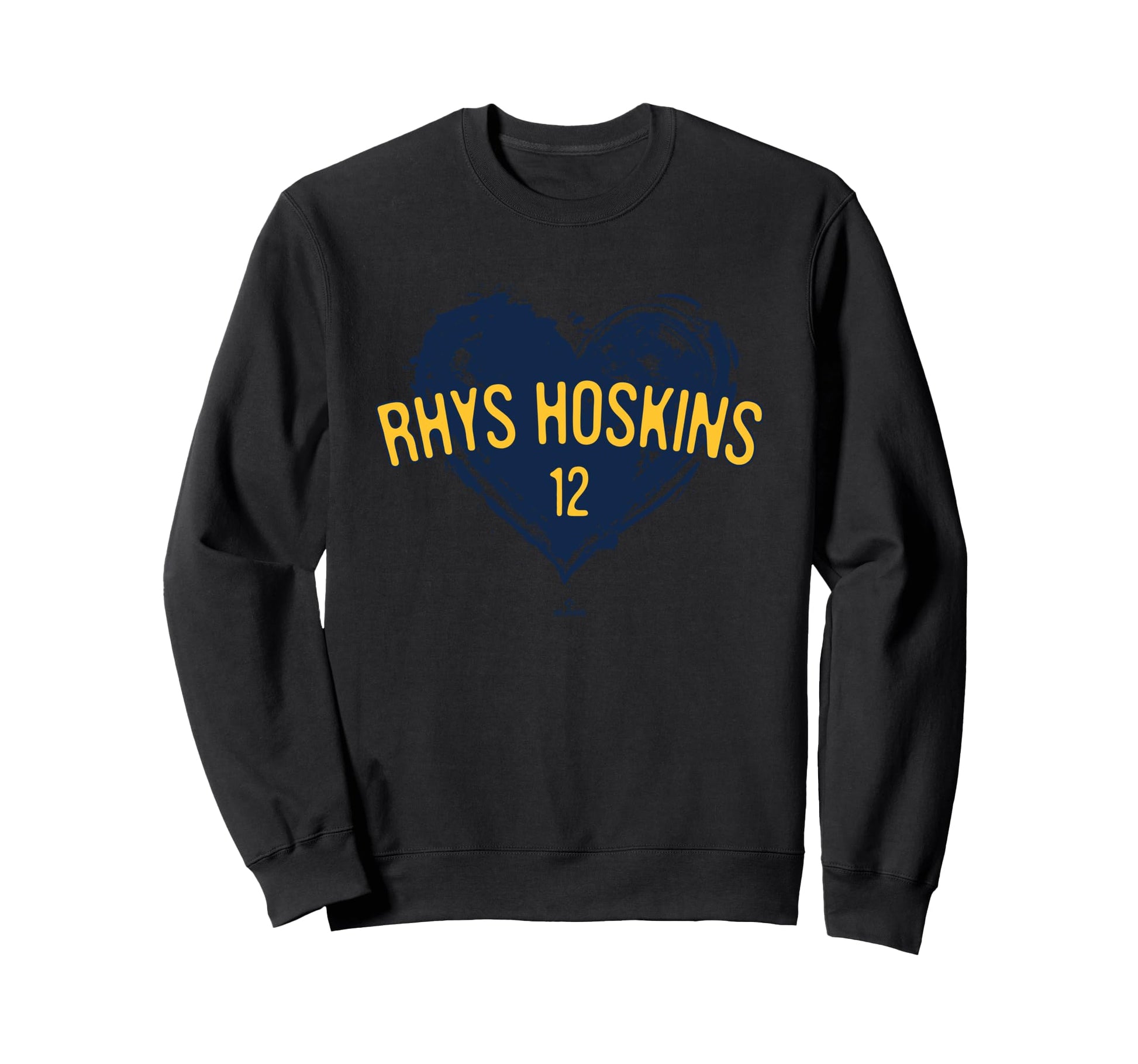 Distressed Heart Rhys Hoskins Sweatshirt - Fun Novelty Design for Adults - T-Shirt, Sweatshirt, Hoodie