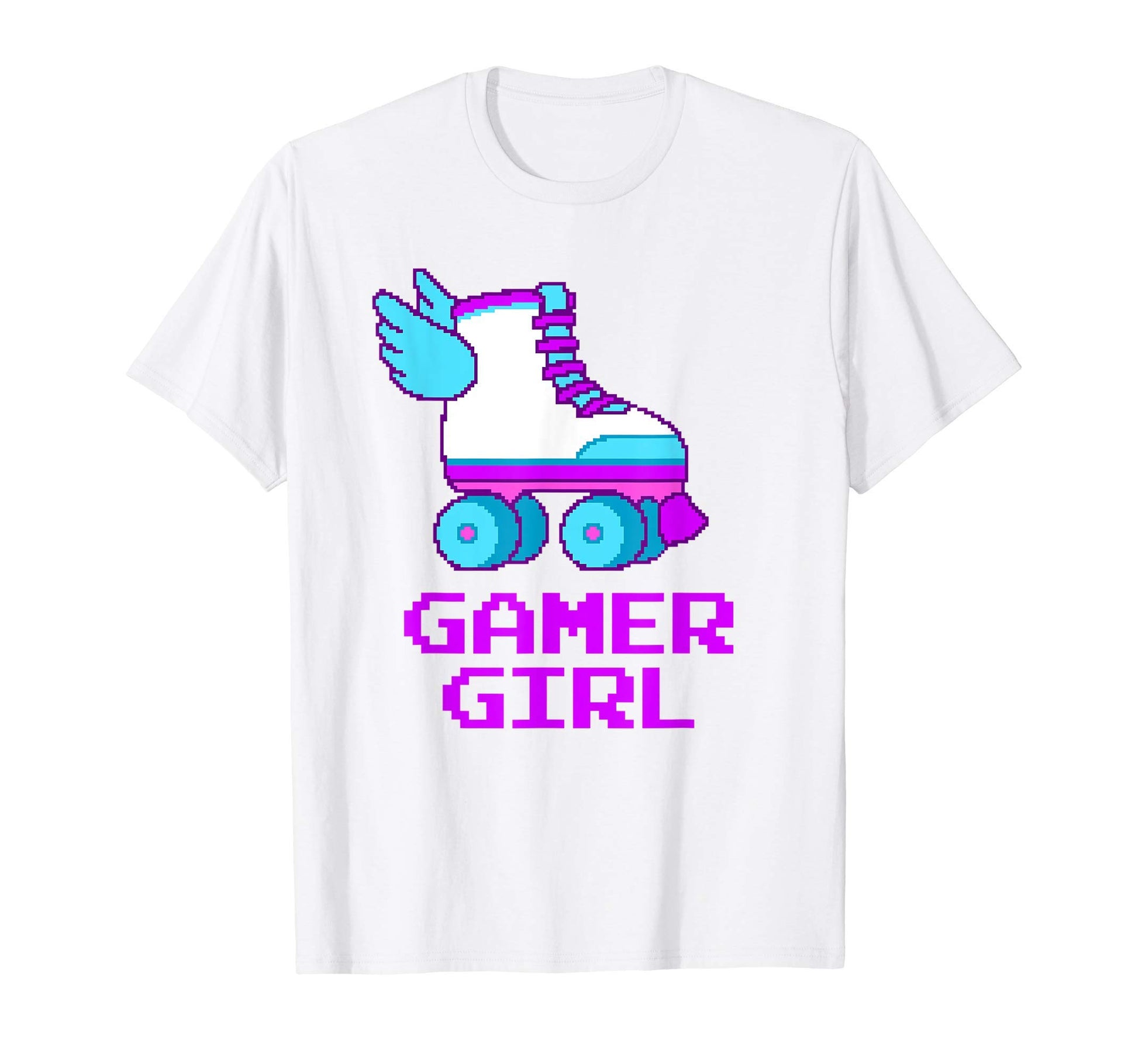 Gamer Gift 8 Bit Roller Skates Video Game T-Shirt - Graphic Print Men Women - T-Shirt, Sweatshirt, Hoodie
