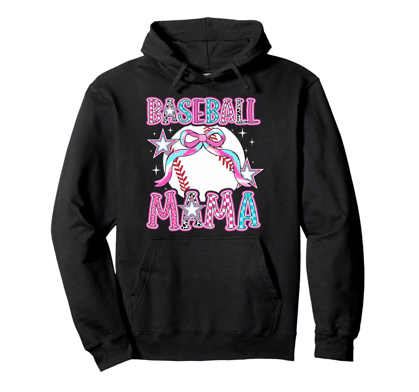 Baseball Mama Coquette Baseball Mom Hoodie - Fun Novelty Design Unisex - T-Shirt, Sweatshirt, Hoodie