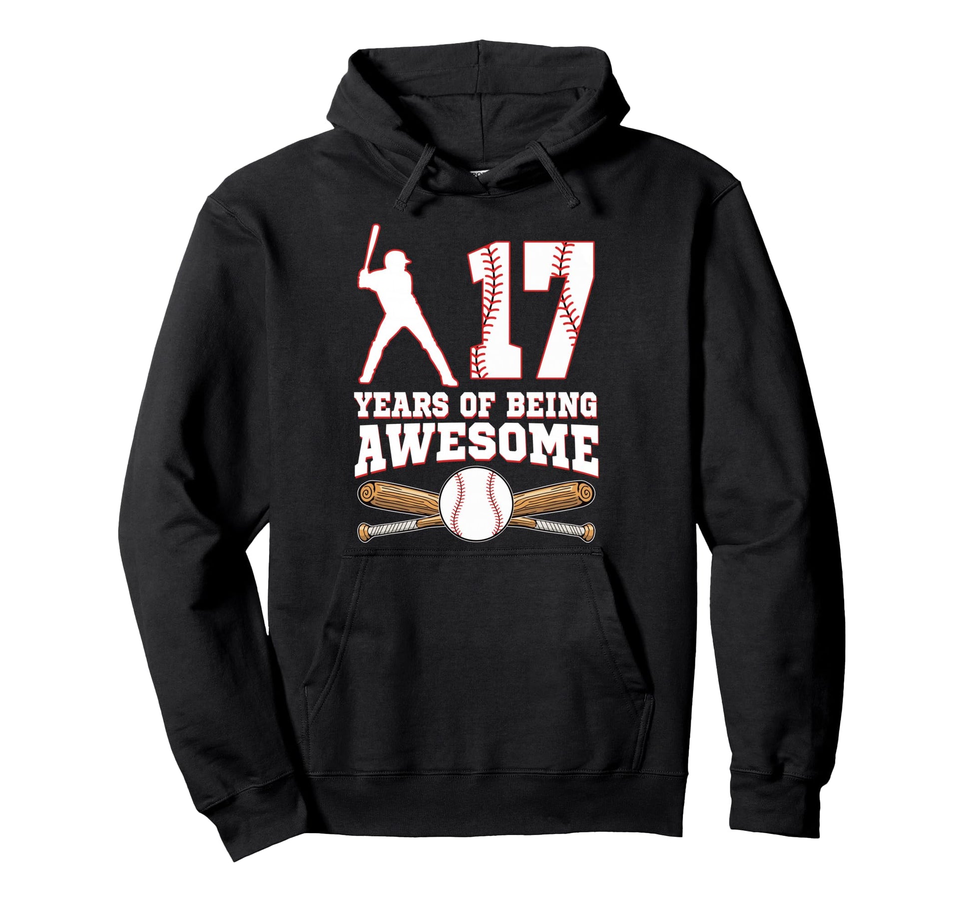 17 Years Being Awesome 17Th Birthday Hoodie - Custom Art Print for Adults - T-Shirt, Sweatshirt, Hoodie