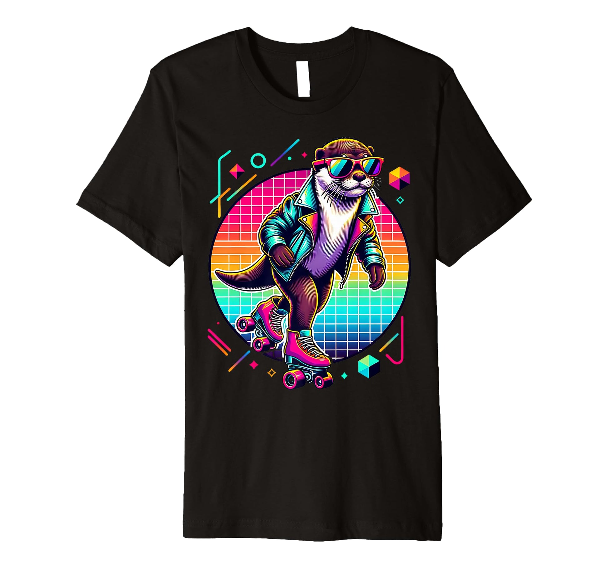 Otter Roller Skates And Sunglasses T-Shirt - Trendy Graphic Men Women - T-Shirt, Sweatshirt, Hoodie