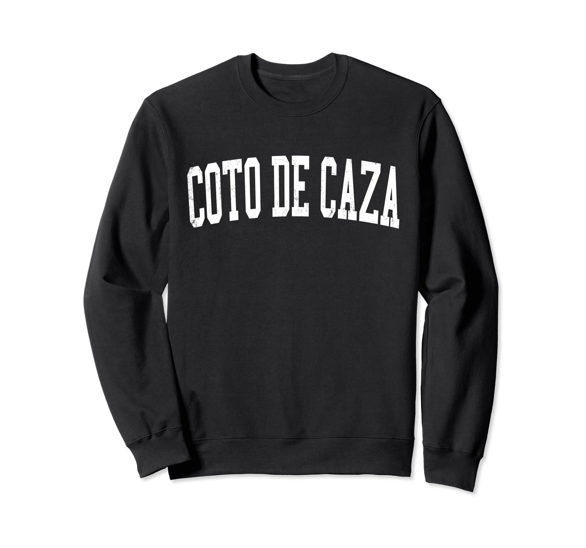 Coto De Caza Ca Distressed White Sweatshirt - Custom Art Print Men Women - T-Shirt, Sweatshirt, Hoodie