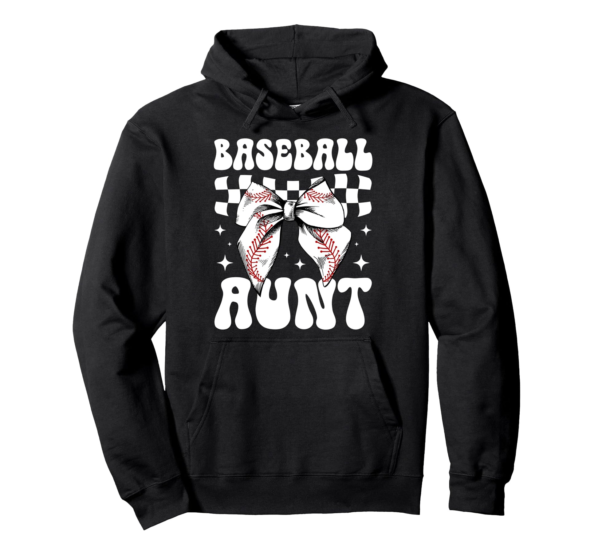 Baseball Aunt Baseball Player Auntie Hoodie - Graphic Print for Adults - T-Shirt, Sweatshirt, Hoodie