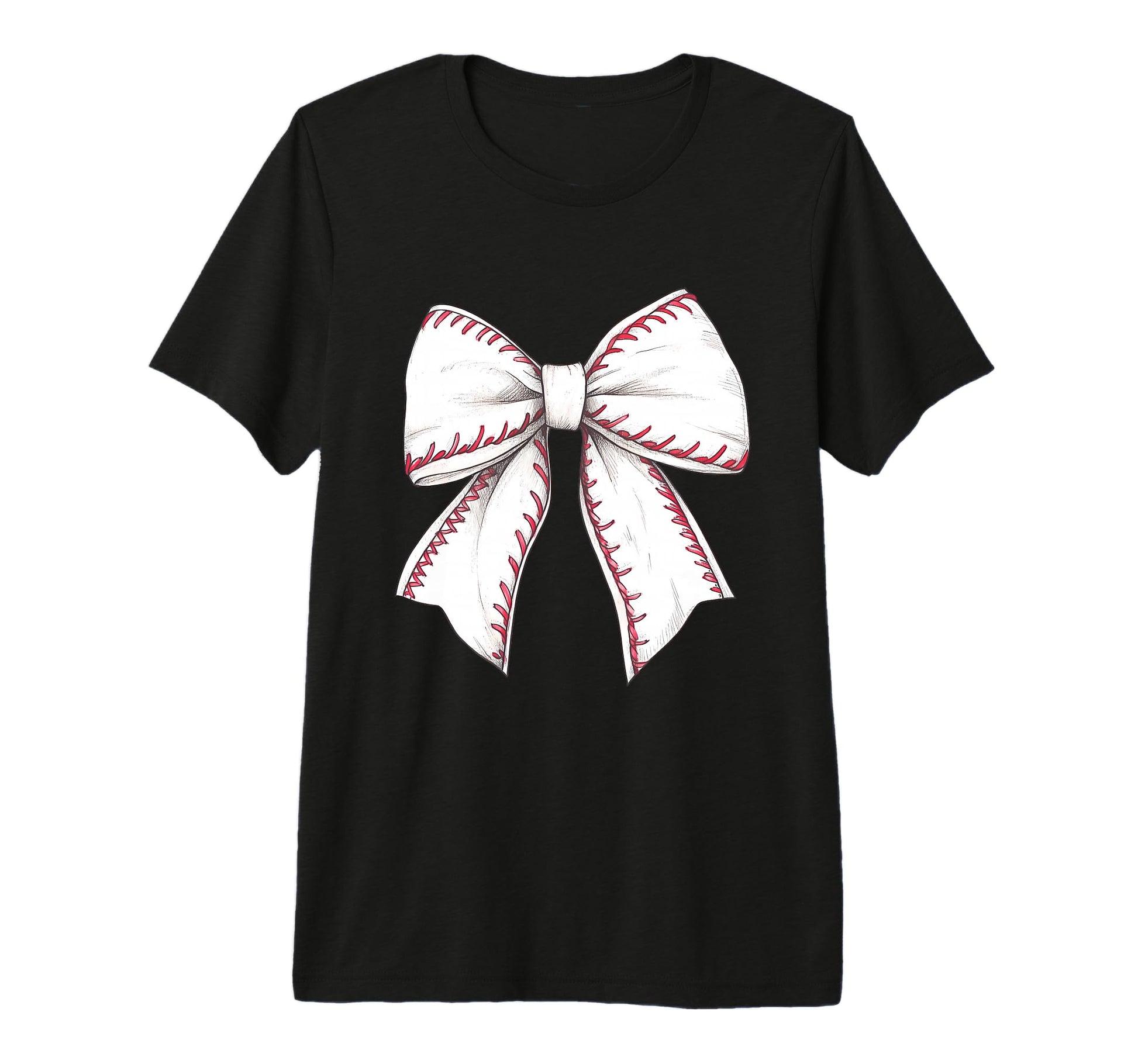 Baseball Coquette Bow Baseball Game T-Shirt - Fun Novelty Design Unisex - T-Shirt, Sweatshirt, Hoodie