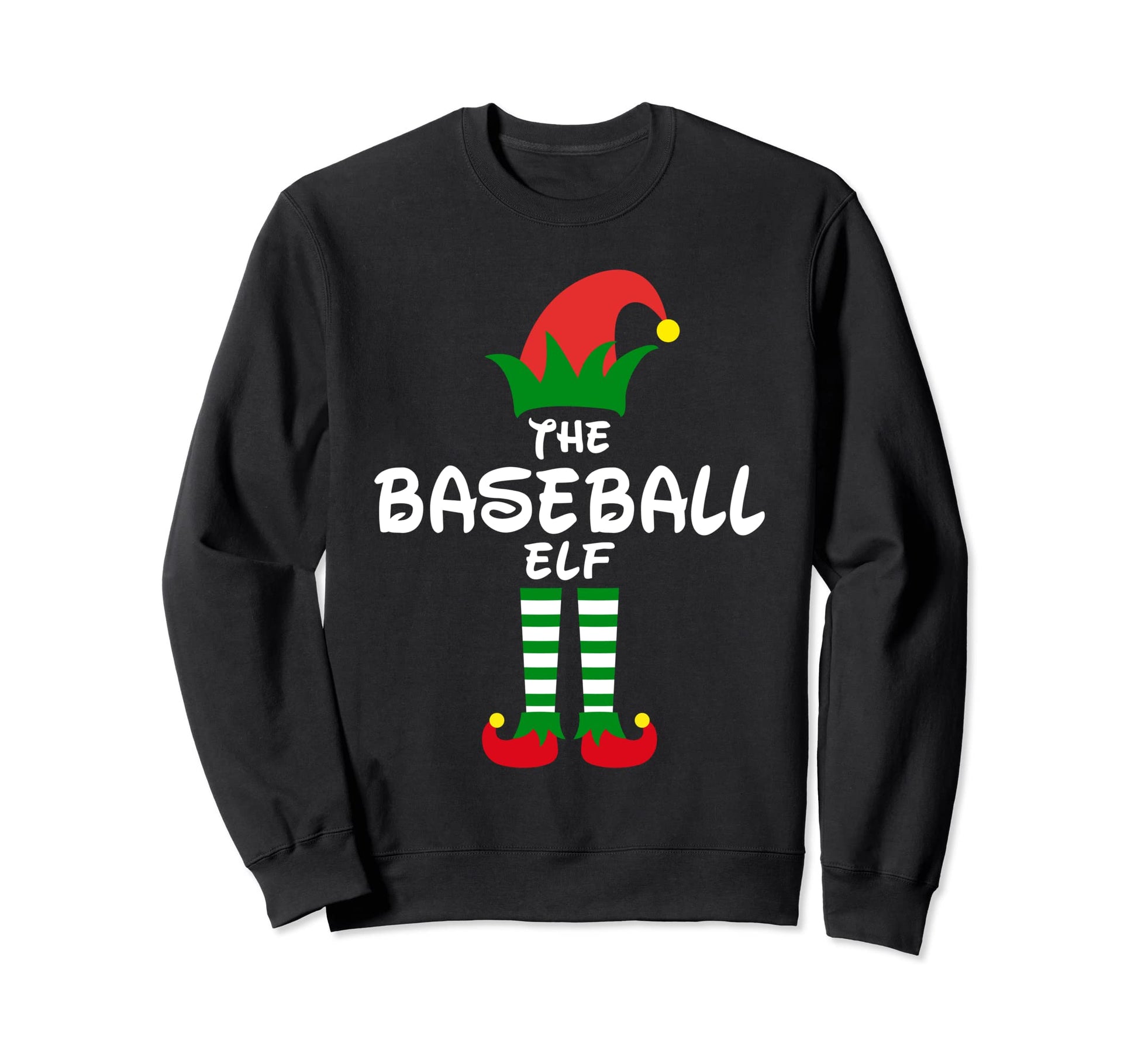 Baseball Elf Family Matching Group Sweatshirt - Aesthetic Graphic Unisex - T-Shirt, Sweatshirt, Hoodie