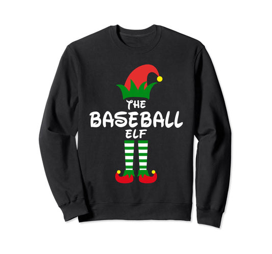 Baseball Elf Family Matching Group Sweatshirt - Aesthetic Graphic Unisex - T-Shirt, Sweatshirt, Hoodie