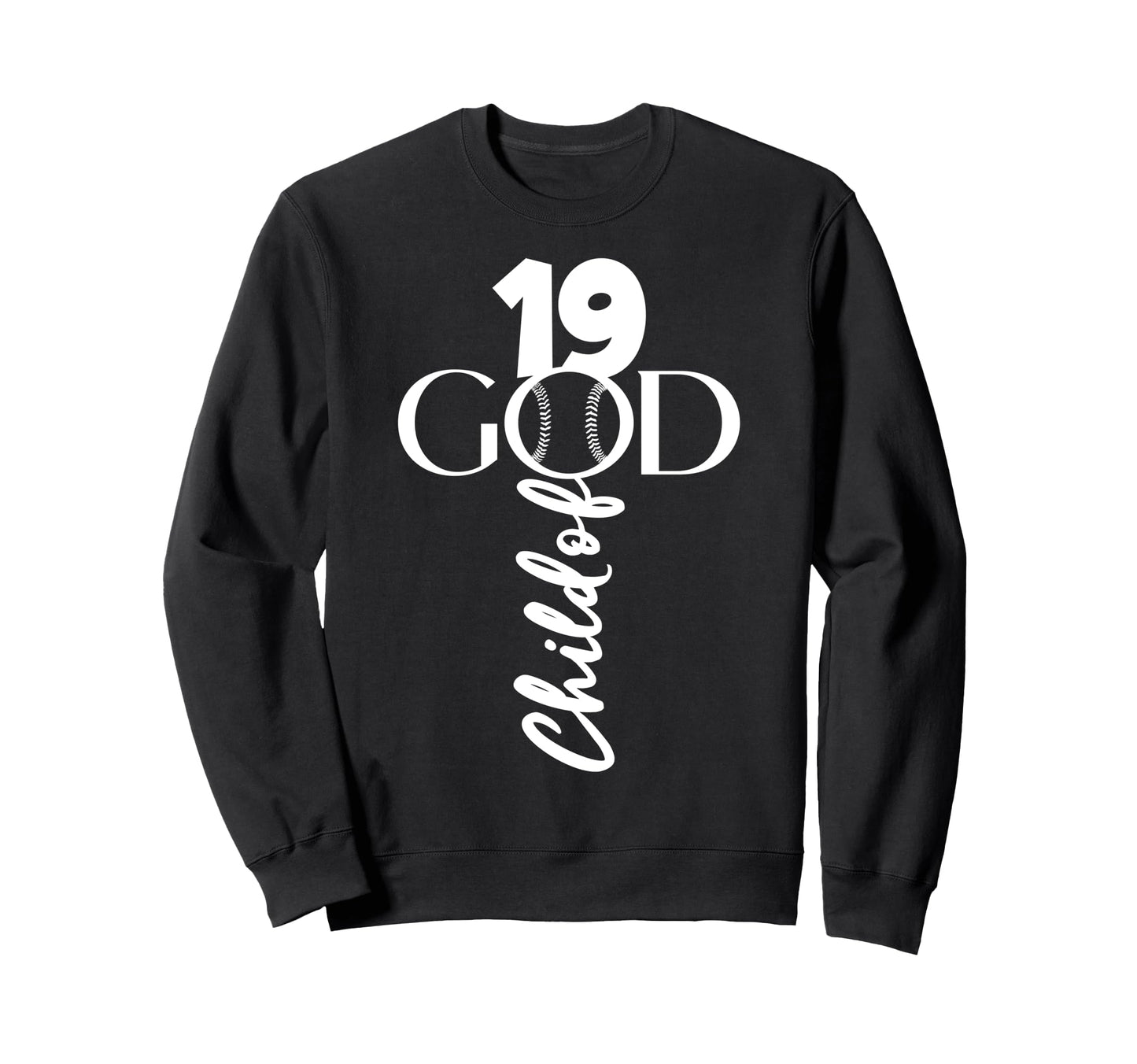 Baseball Jesus 19 Years Child God Sweatshirt - Fun Novelty Design Unisex - T-Shirt, Sweatshirt, Hoodie