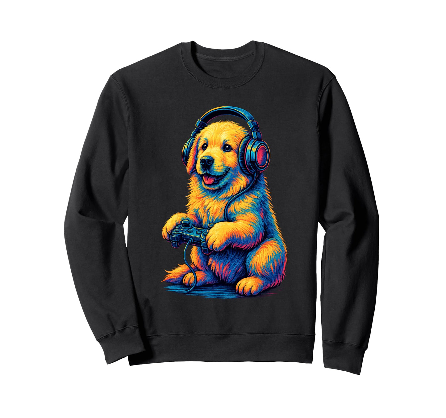 Great Pyrenees Gamer Gaming Dog Sweatshirt - Unique Graphic for Adults - T-Shirt, Sweatshirt, Hoodie
