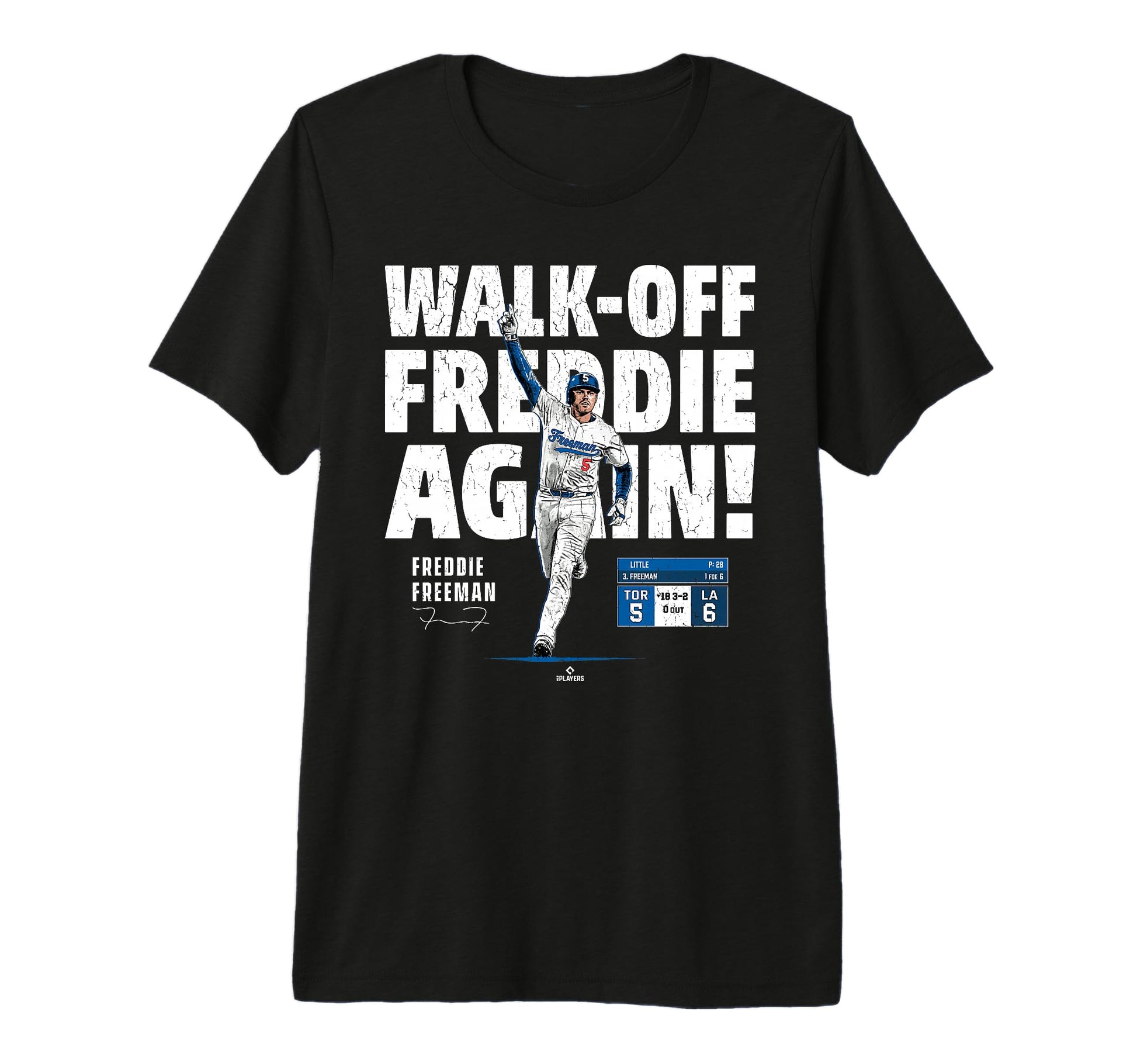 Freddie Freeman Los Angeles Walk Off T-Shirt - Custom Art Print for Adults - T-Shirt, Sweatshirt, Hoodie