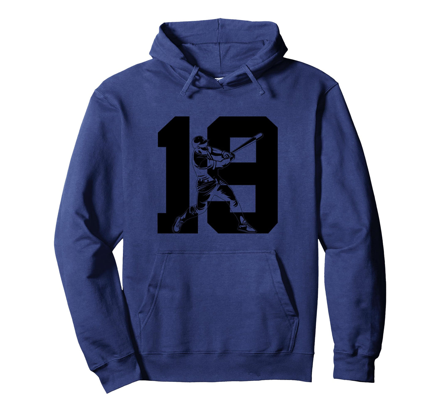 Number 19 Years Baseball 19Th Hoodie - Fun Novelty Design for Adults - T-Shirt, Sweatshirt, Hoodie