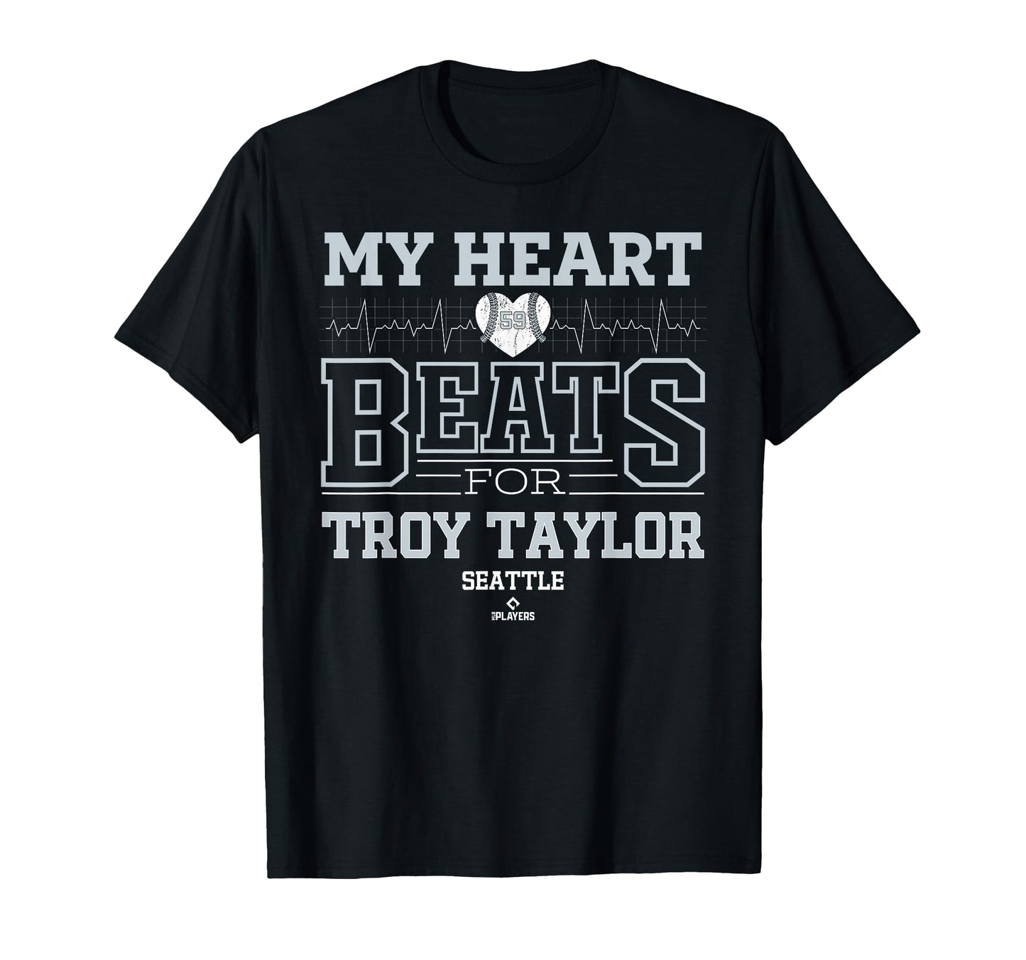 My Heart Beats Troy Taylor Seattle T-Shirt - Unique Graphic Men Women - T-Shirt, Sweatshirt, Hoodie