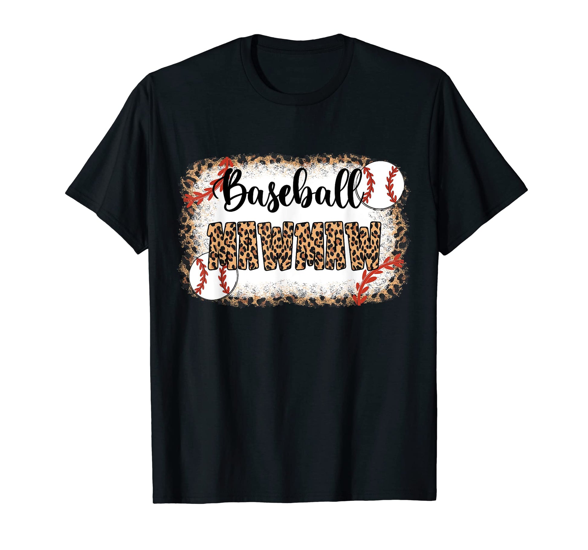 Baseball Mawmaw Leopard Baseball T-Shirt - Novelty Apparel for Adults - T-Shirt, Sweatshirt, Hoodie