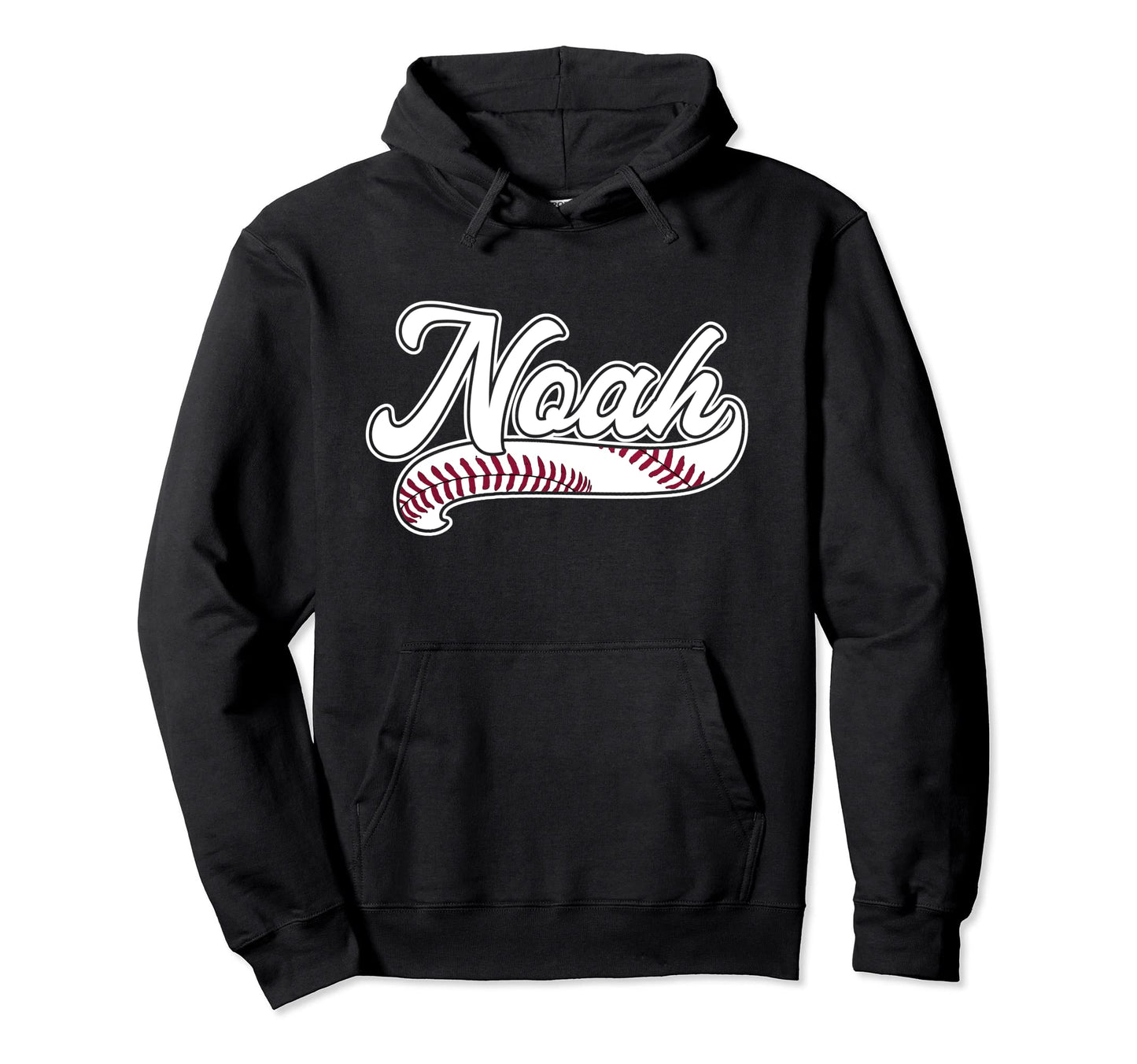 Noah Personalized Baseball Fan Hoodie - Custom Art Print for Adults - T-Shirt, Sweatshirt, Hoodie