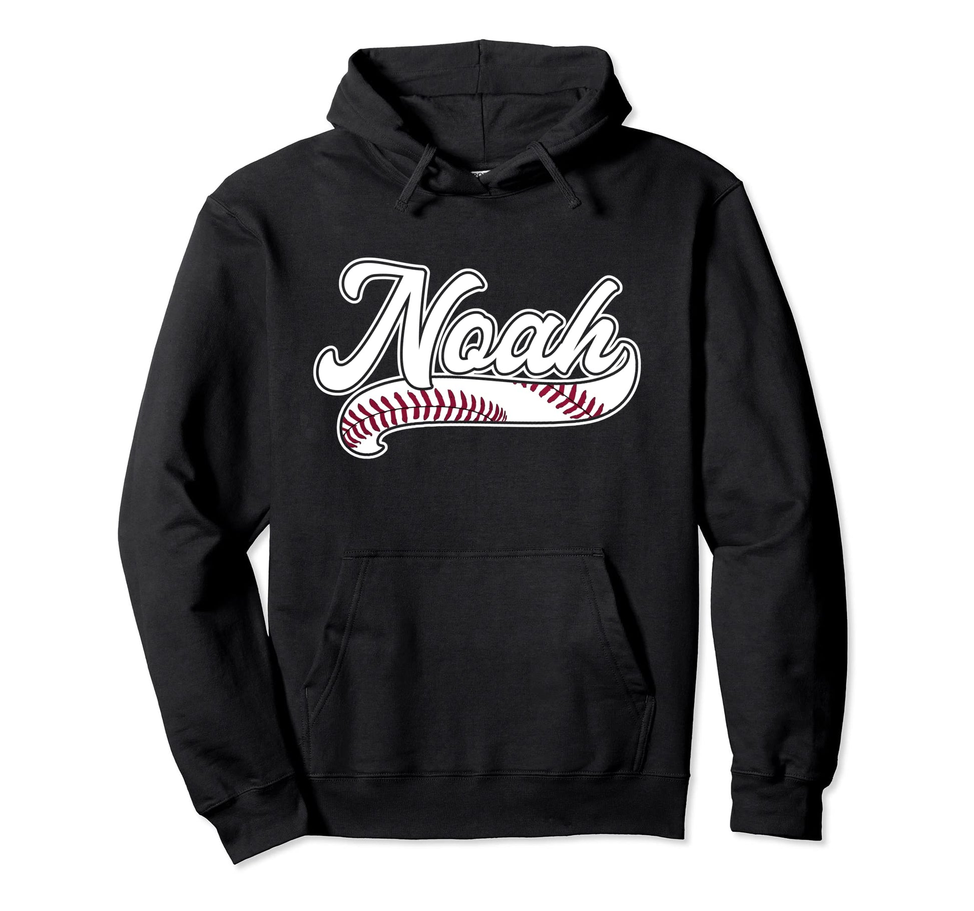 Noah Personalized Baseball Fan Hoodie - Custom Art Print for Adults - T-Shirt, Sweatshirt, Hoodie