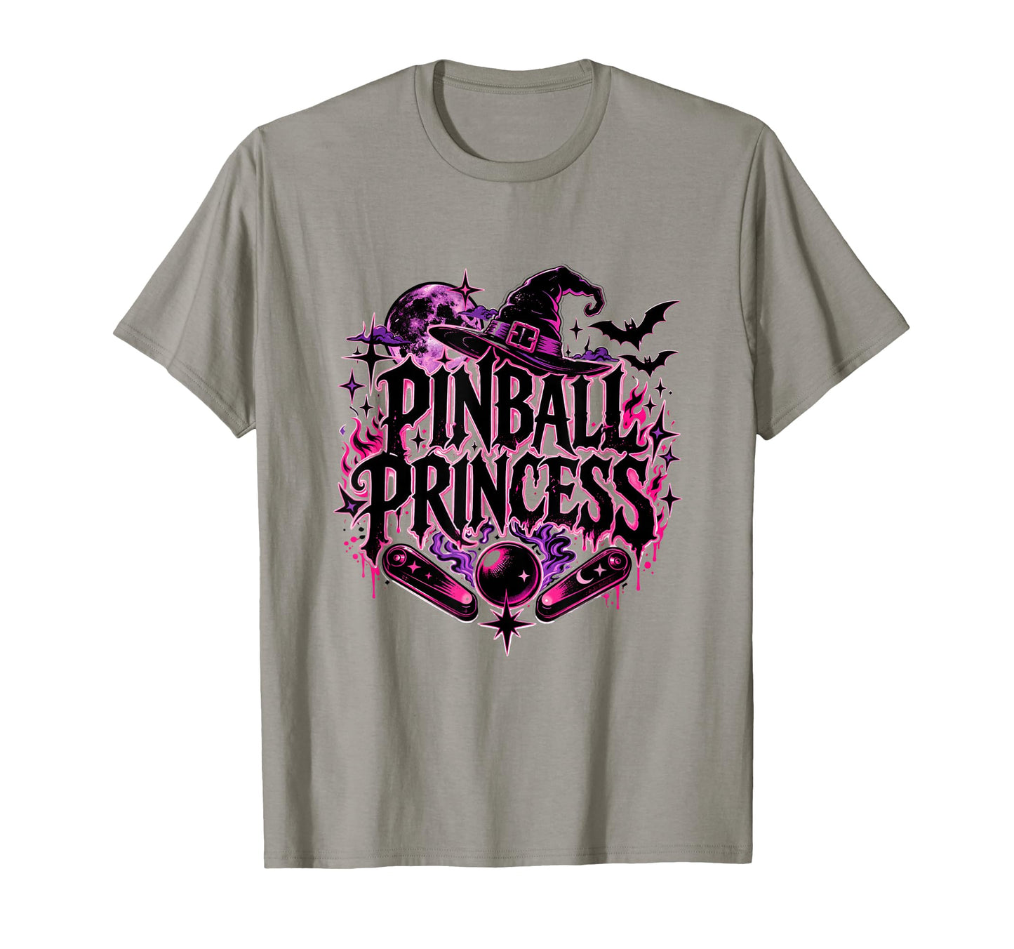 Pinball Princess Machines Funny T-Shirt - Minimalist Print Men Women - T-Shirt, Sweatshirt, Hoodie