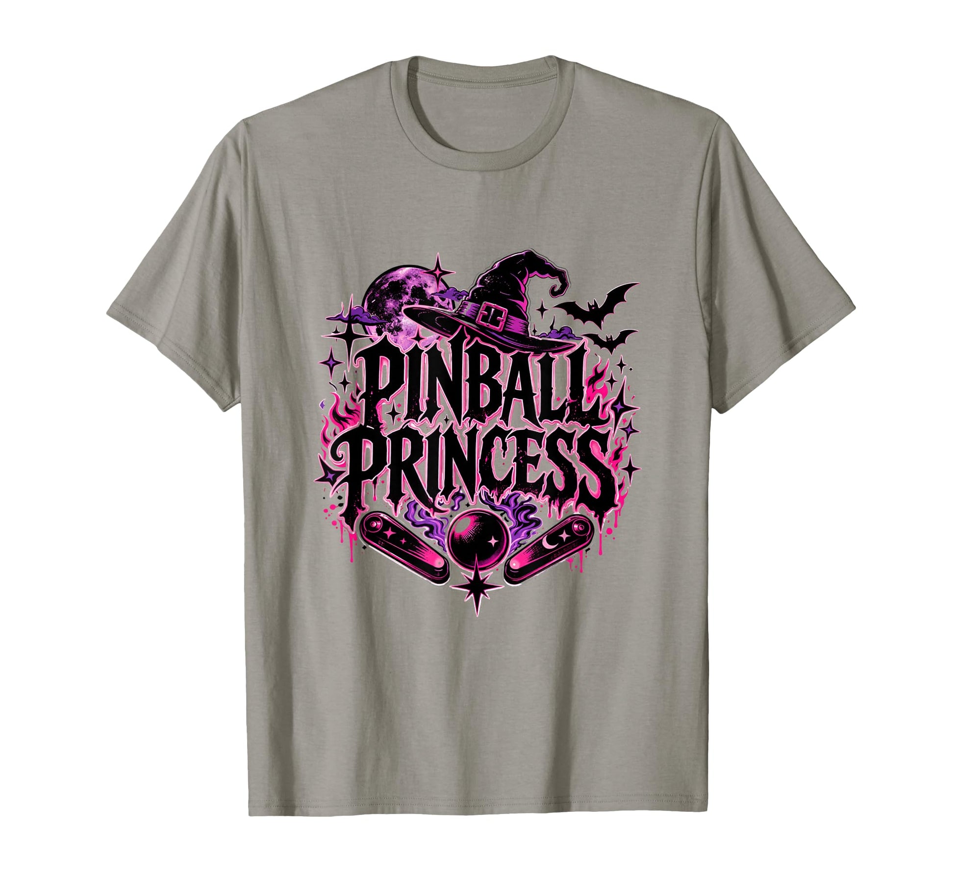 Pinball Princess Machines Funny T-Shirt - Minimalist Print Men Women - T-Shirt, Sweatshirt, Hoodie