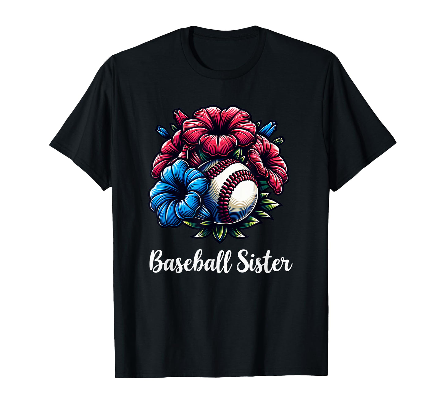 Baseball Flowers Coquette Floral T-Shirt - Unique Graphic for Adults - T-Shirt, Sweatshirt, Hoodie