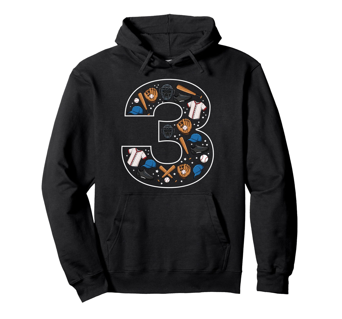 3Rd Birthday 3 Year Old Baseball Hoodie - Streetwear Style for Adults - T-Shirt, Sweatshirt, Hoodie