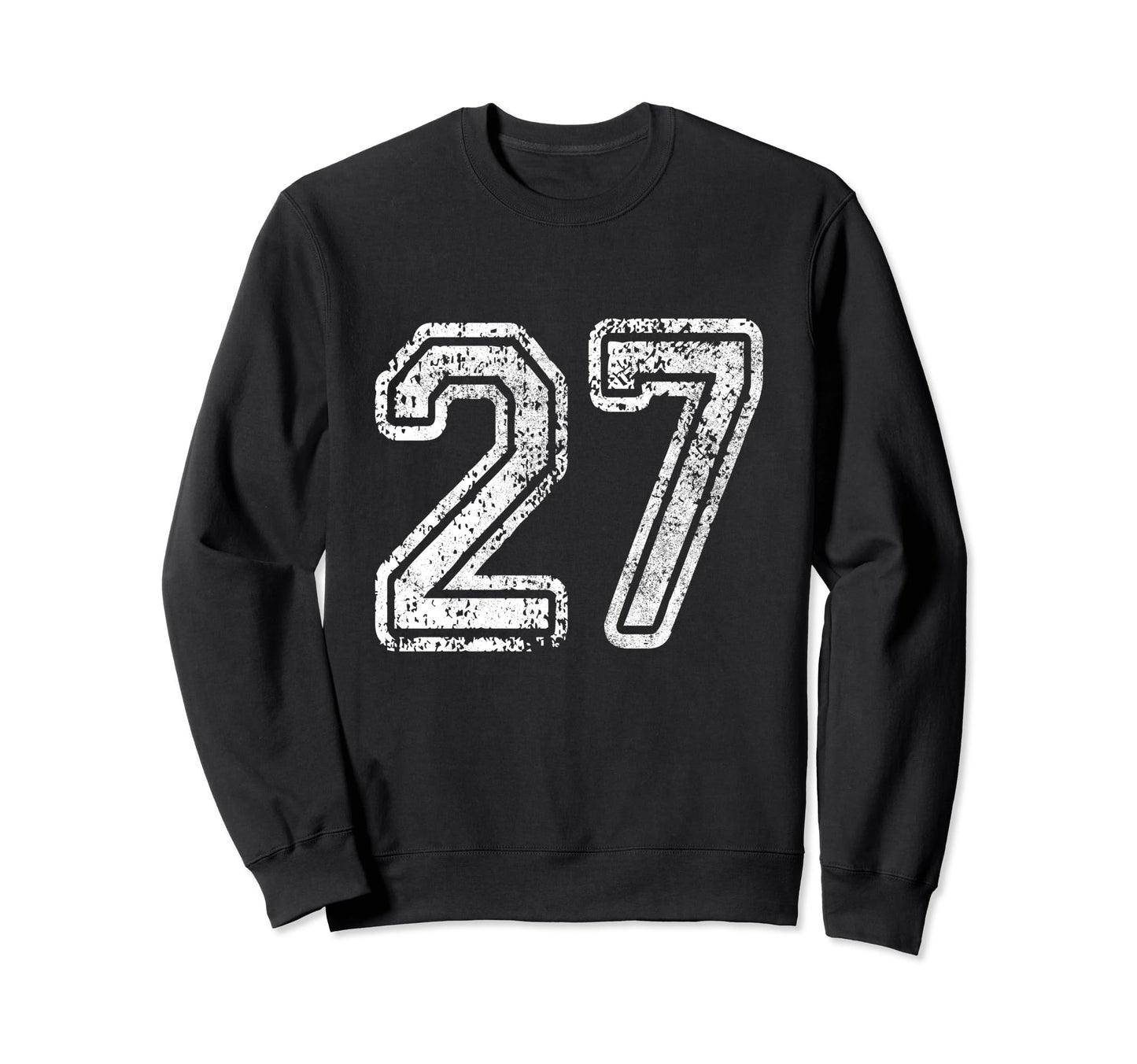 Jersey Number 27 Birthday Sweatshirt - Streetwear Style for Adults - T-Shirt, Sweatshirt, Hoodie