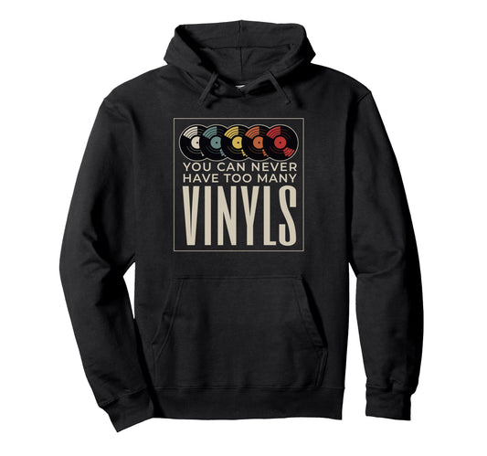 80S Music Disk Jockey Dj Vinyl Hoodie - Casual Everyday Wear for Adults - T-Shirt, Sweatshirt, Hoodie