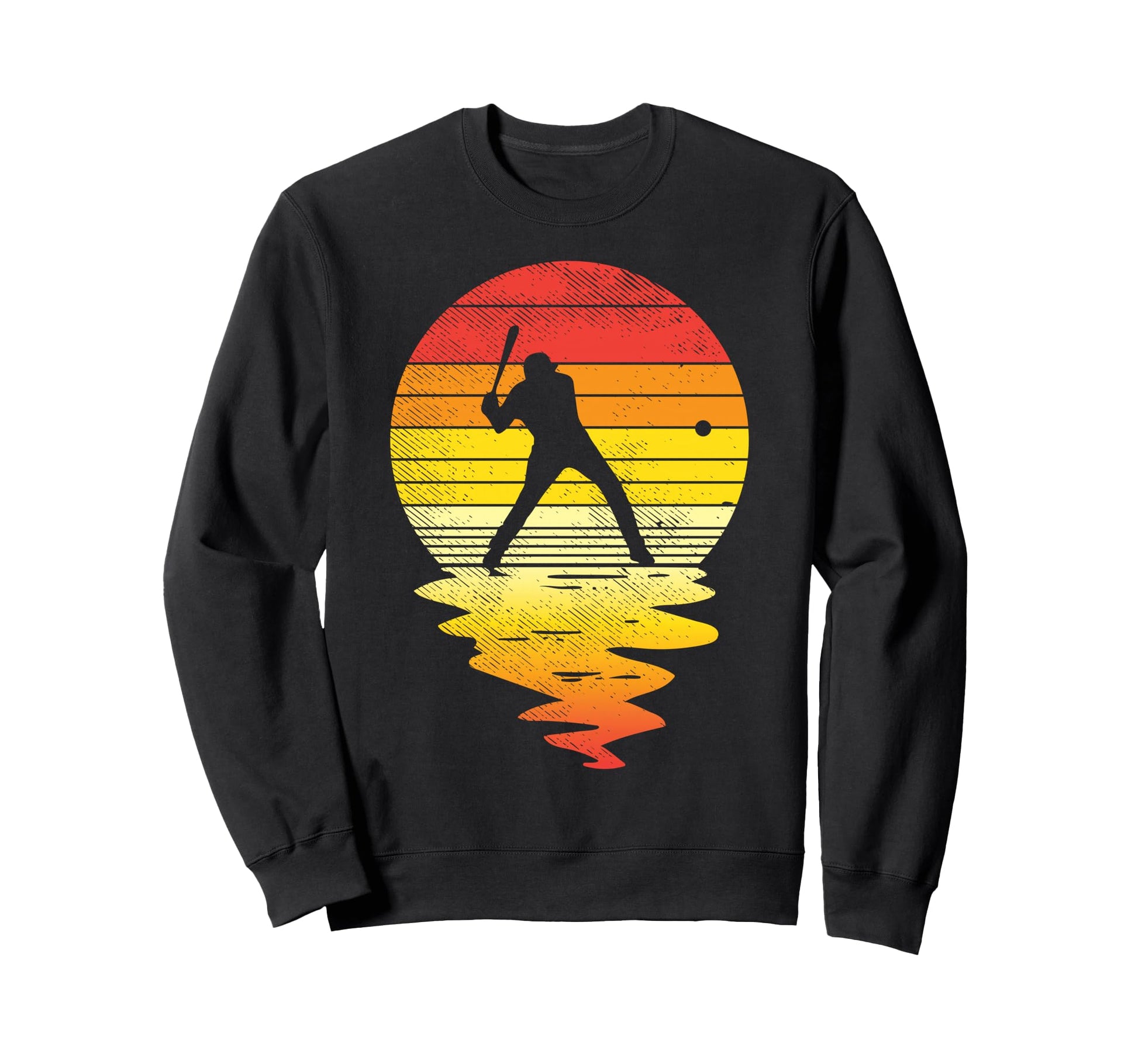 Baseball Sunset Player Pitcher Coach Sweatshirt - Unique Graphic Unisex - T-Shirt, Sweatshirt, Hoodie