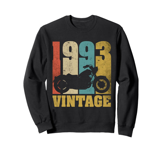 32Nd Birthday Biker Gift 1993 Sweatshirt - Casual Everyday Wear for Adults - T-Shirt, Sweatshirt, Hoodie
