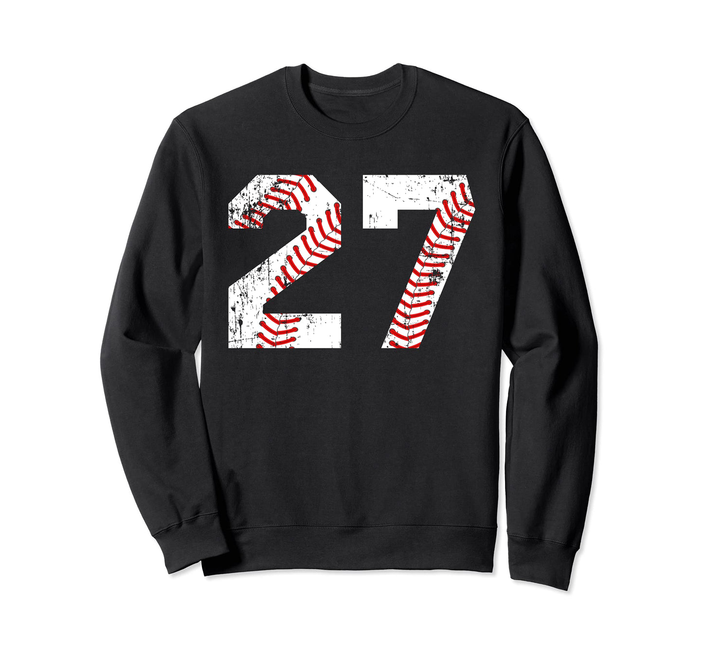 Baseball 27 Jersey Number Sweatshirt - Streetwear Style Men Women - T-Shirt, Sweatshirt, Hoodie