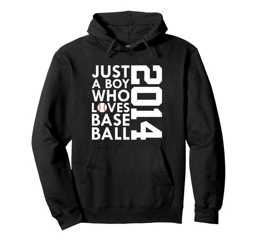 2014 Just Who Loves Baseball 12Th Birthday Hoodie - Streetwear Style Unisex - T-Shirt, Sweatshirt, Hoodie
