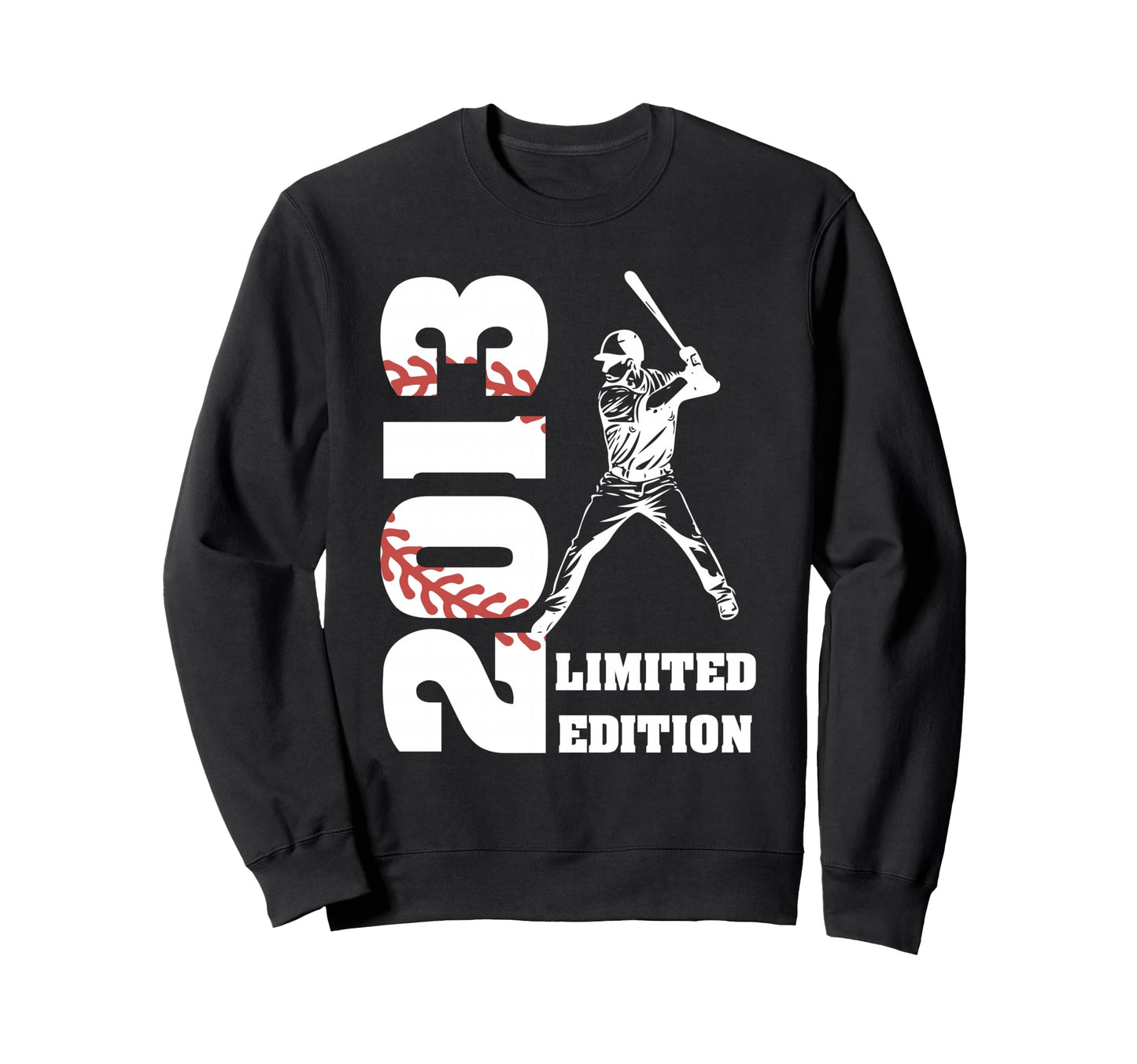 2013 12Th Bday Party Baseball 13 Sweatshirt - Minimalist Print for Adults - T-Shirt, Sweatshirt, Hoodie