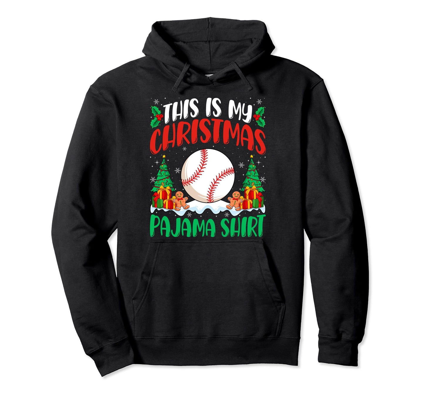 Baseball Pajama Baseball Player Hoodie - Minimalist Print Men Women - T-Shirt, Sweatshirt, Hoodie