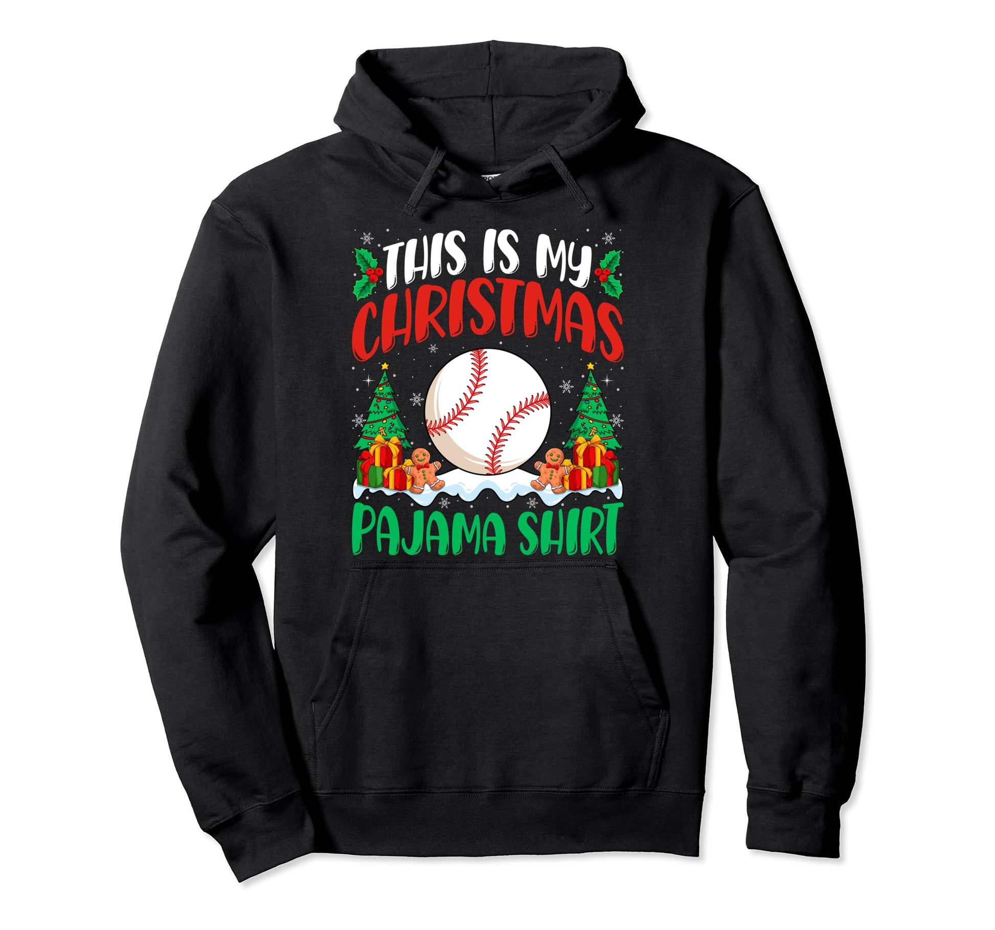 Baseball Pajama Baseball Player Hoodie - Minimalist Print Men Women - T-Shirt, Sweatshirt, Hoodie