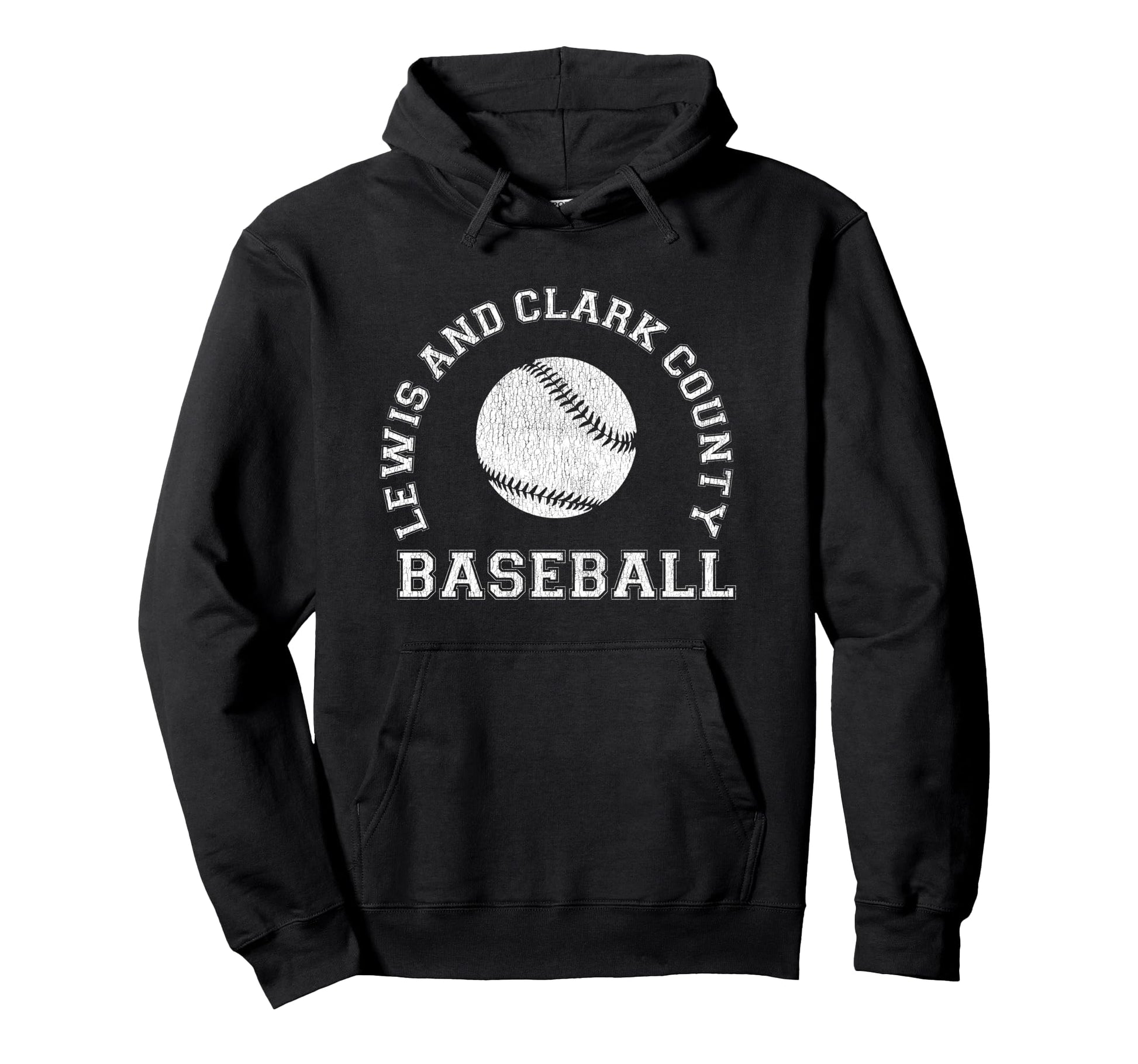 Lewis And Clark County Baseball Hoodie - Minimalist Print Men Women - T-Shirt, Sweatshirt, Hoodie