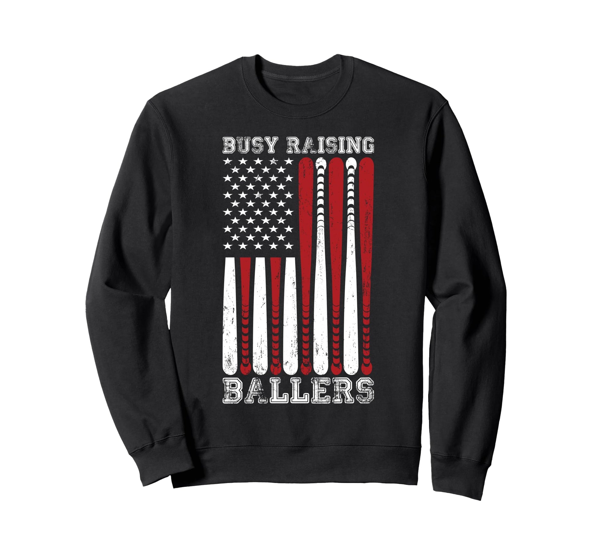 Funny Baseball Busy Raising Sweatshirt - Casual Everyday Wear Men Women - T-Shirt, Sweatshirt, Hoodie
