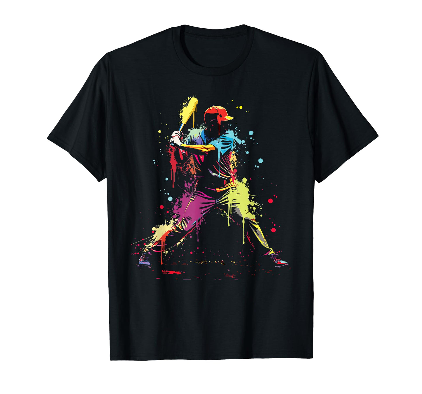 Baseball Player Drip Ice Cream T-Shirt - Novelty Apparel for Adults - T-Shirt, Sweatshirt, Hoodie