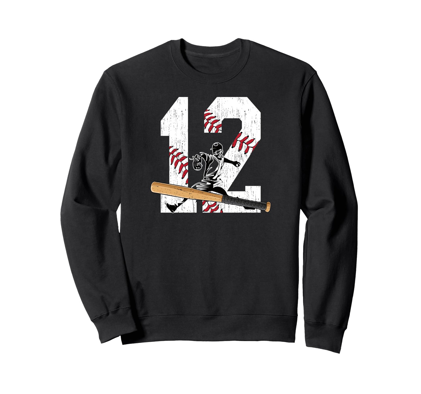 12Th Birthday Party Baseball Sweatshirt - Minimalist Print Men Women - T-Shirt, Sweatshirt, Hoodie