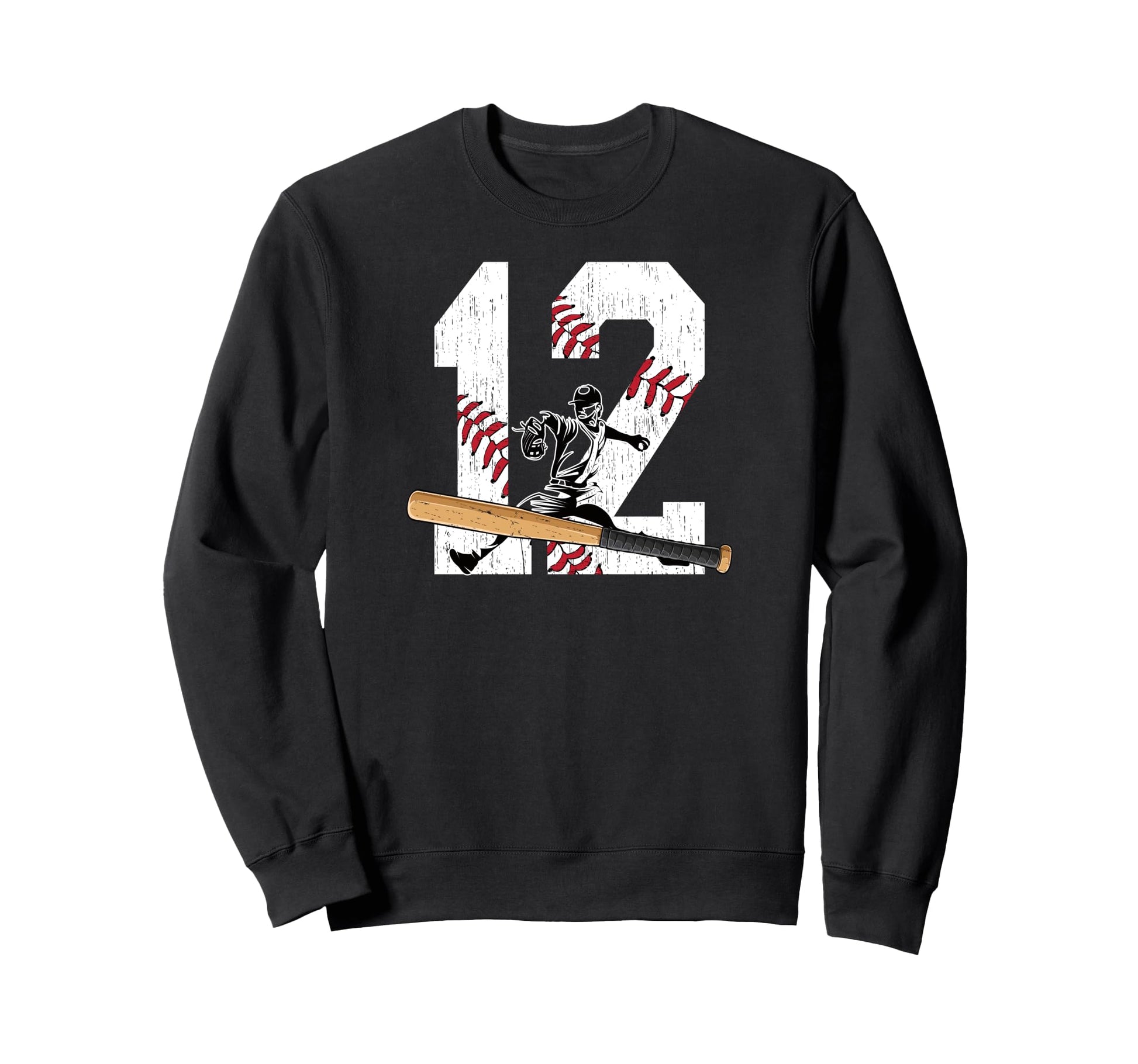 12Th Birthday Party Baseball Sweatshirt - Minimalist Print Men Women - T-Shirt, Sweatshirt, Hoodie