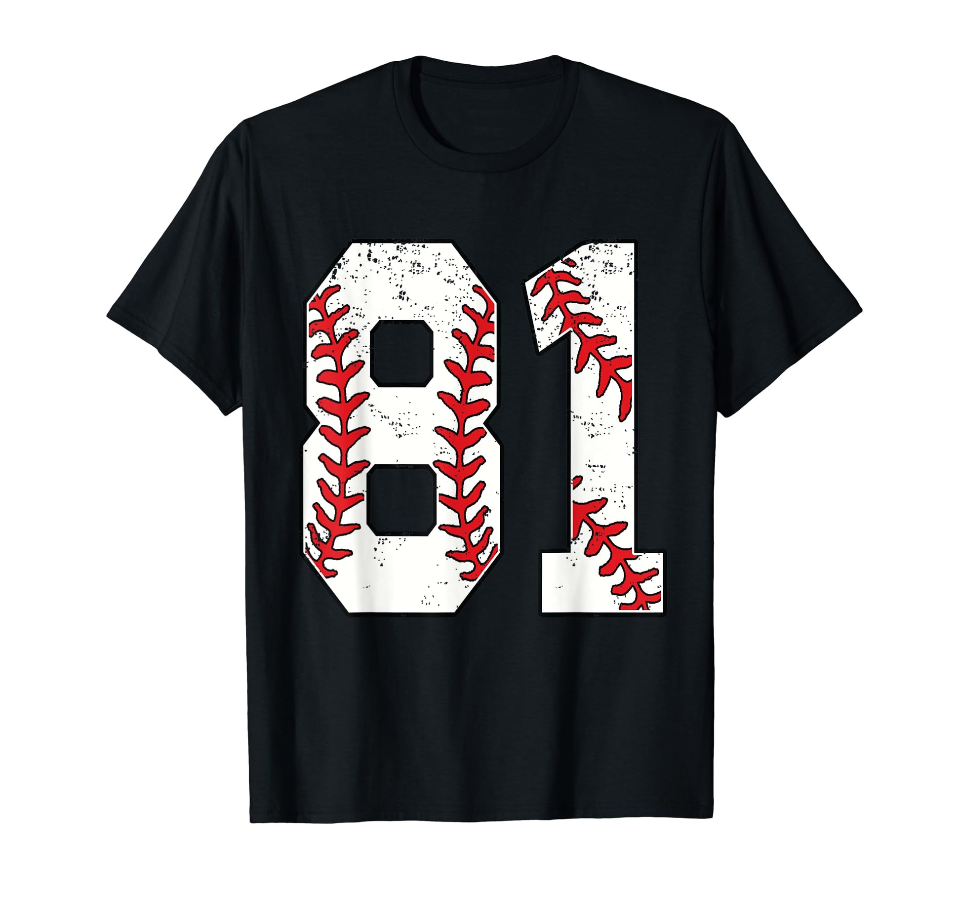 Number 81 Baseball 81 Jersey T-Shirt - Casual Everyday Wear Men Women - T-Shirt, Sweatshirt, Hoodie