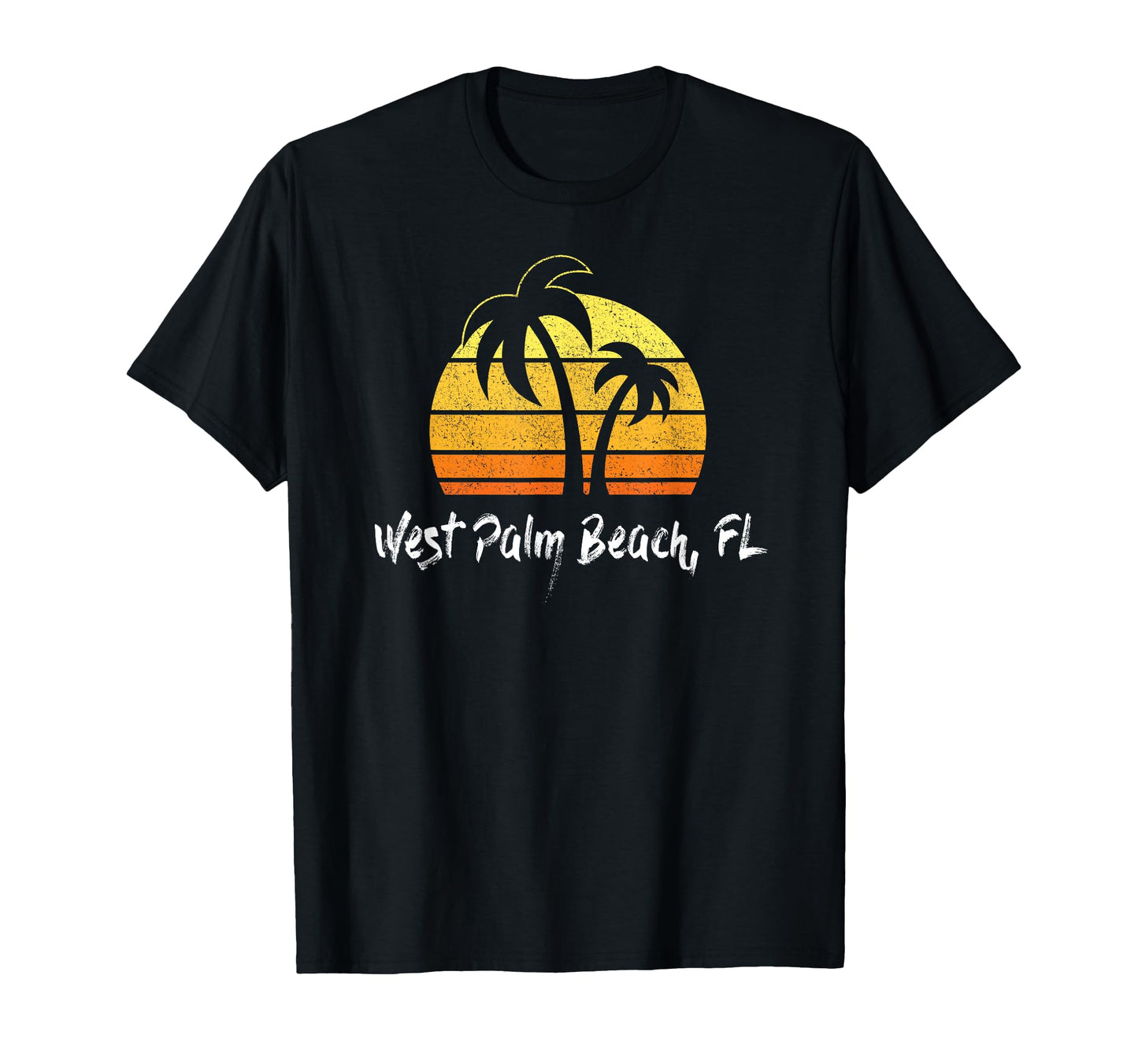 West Palm Beach Florida Beach T-Shirt - Custom Art Print Men Women - T-Shirt, Sweatshirt, Hoodie
