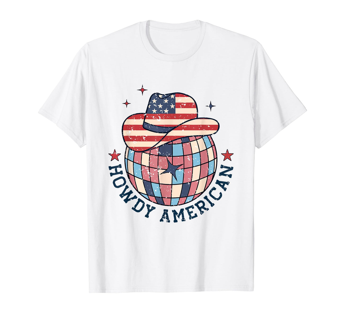 Howdy American 4Th July Western T-Shirt - Fun Novelty Design Men Women - T-Shirt, Sweatshirt, Hoodie
