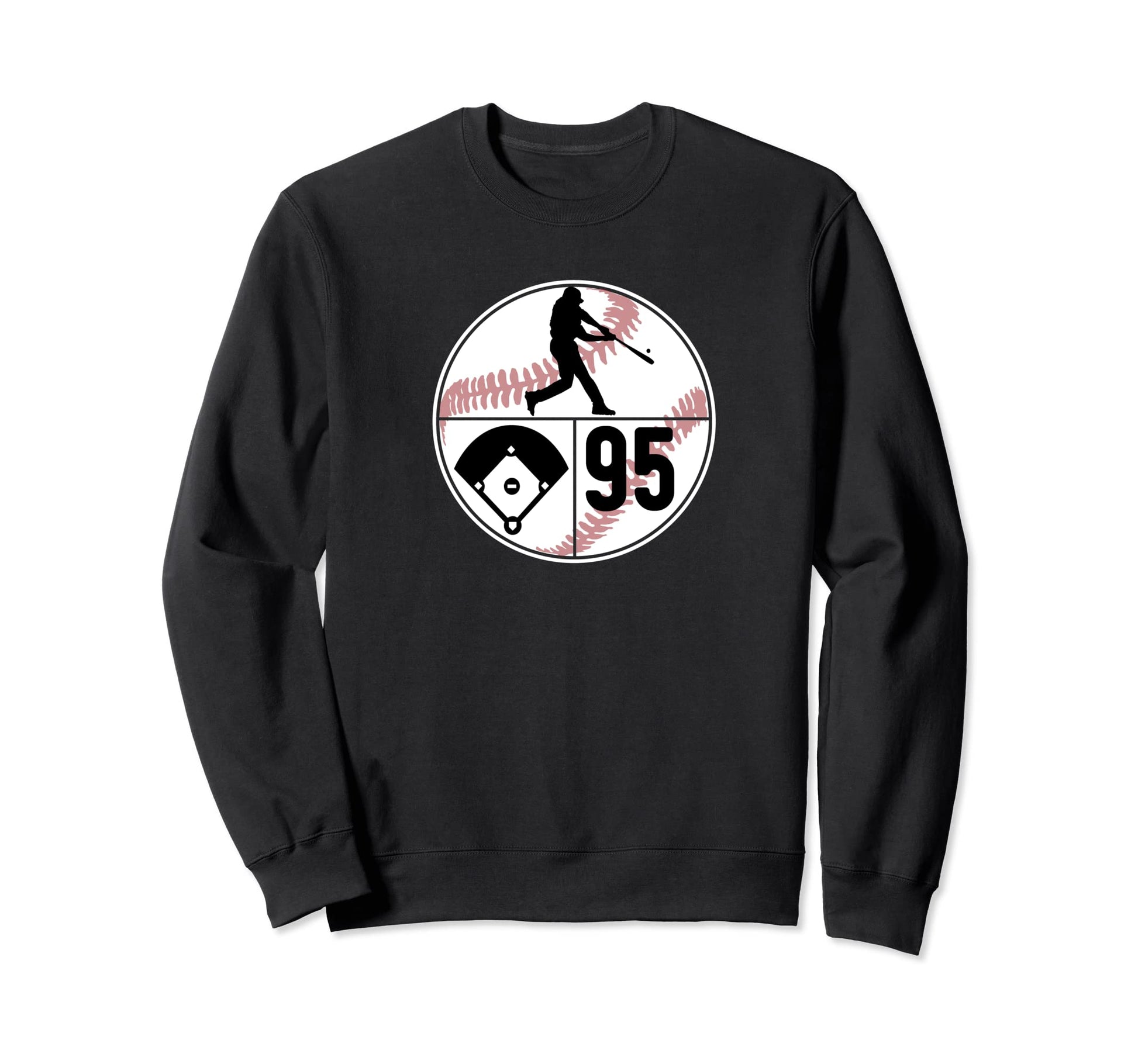 Number 95 95 Player Batter Sweatshirt - Aesthetic Graphic Men Women - T-Shirt, Sweatshirt, Hoodie