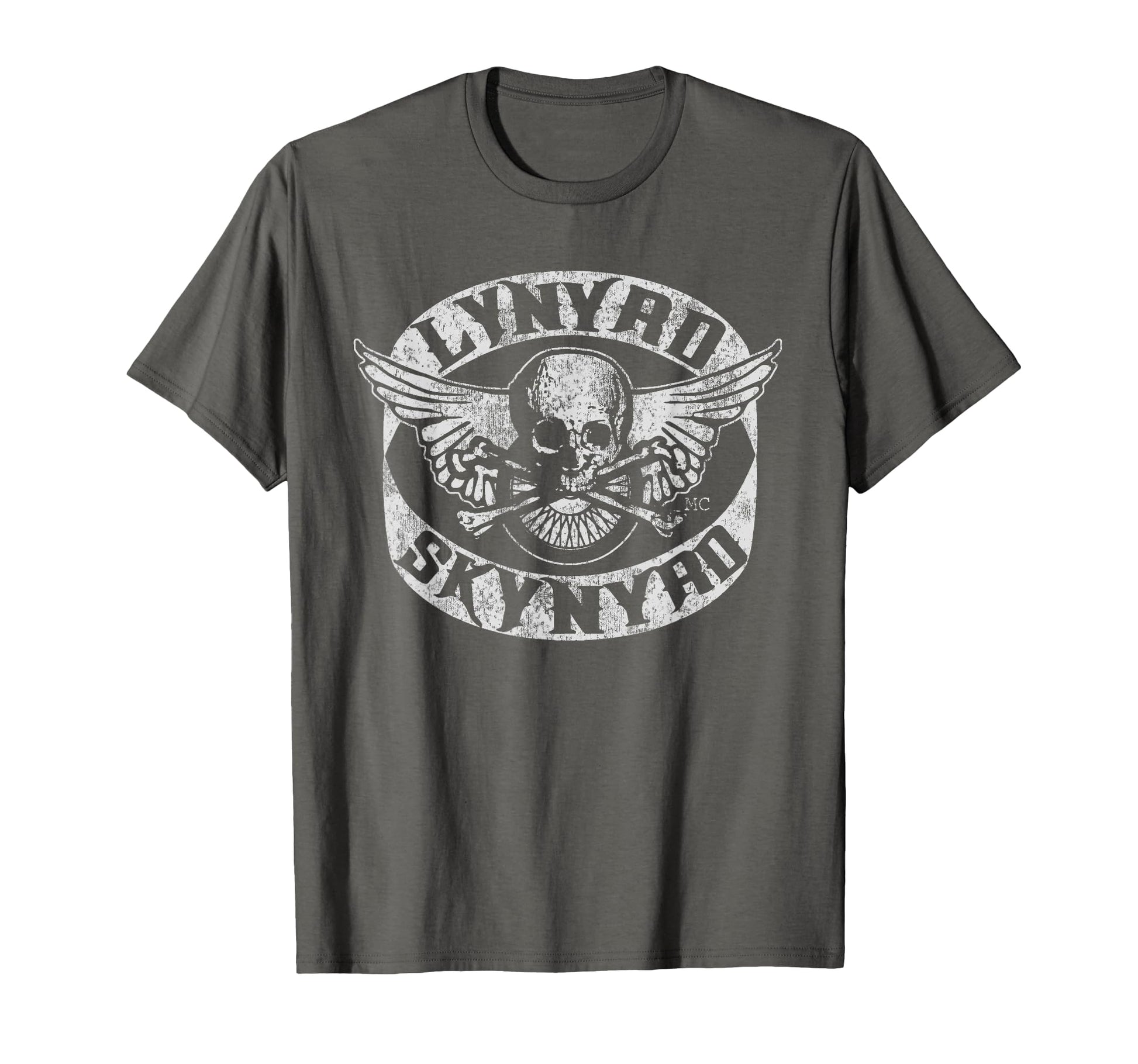 Lynyrd Skynyrd Biker Patch Skull T-Shirt - Minimalist Print Men Women - T-Shirt, Sweatshirt, Hoodie
