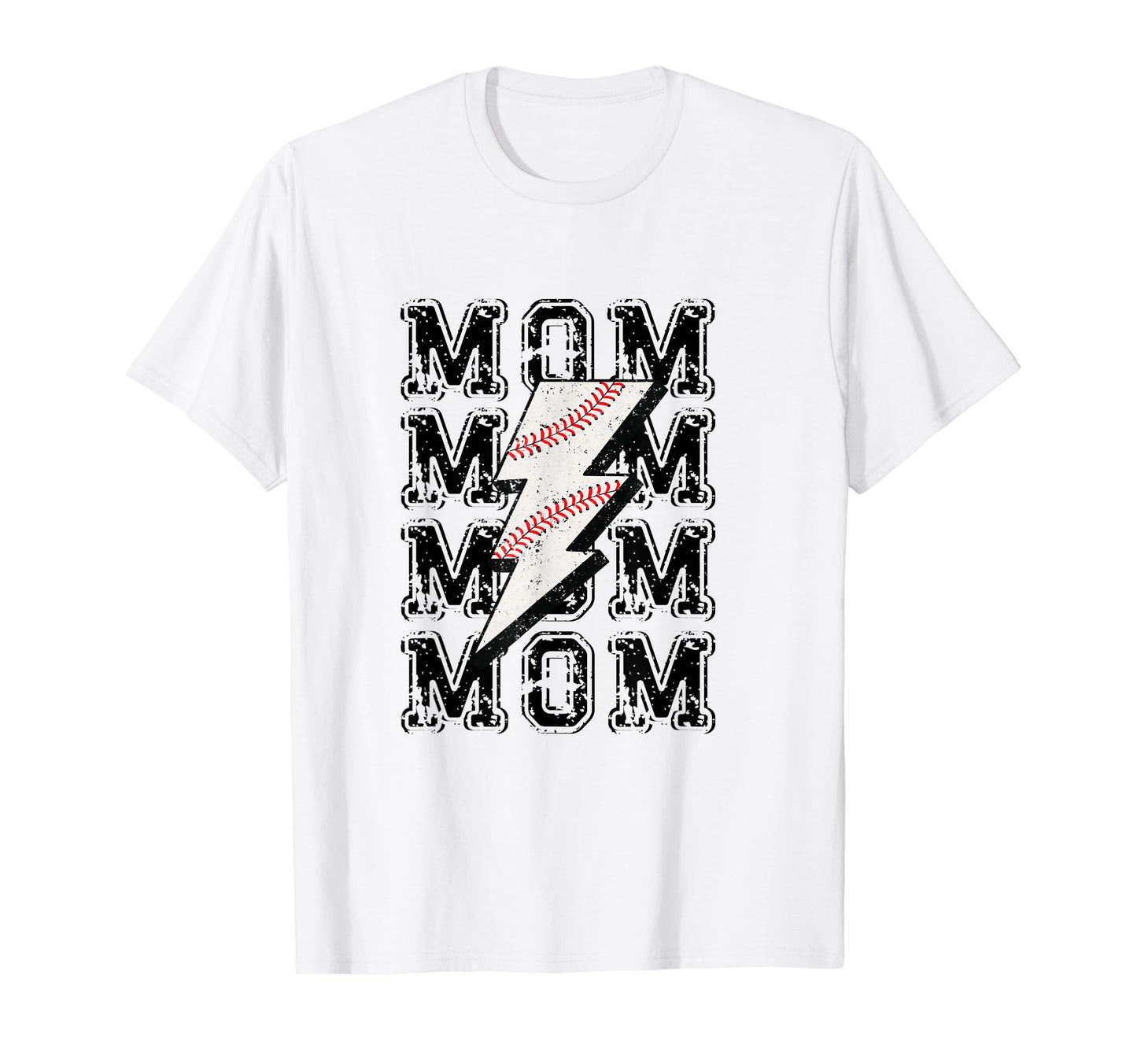Baseball Mom Lightning Bolt T-Shirt - Trendy Graphic Unisex - T-Shirt, Sweatshirt, Hoodie