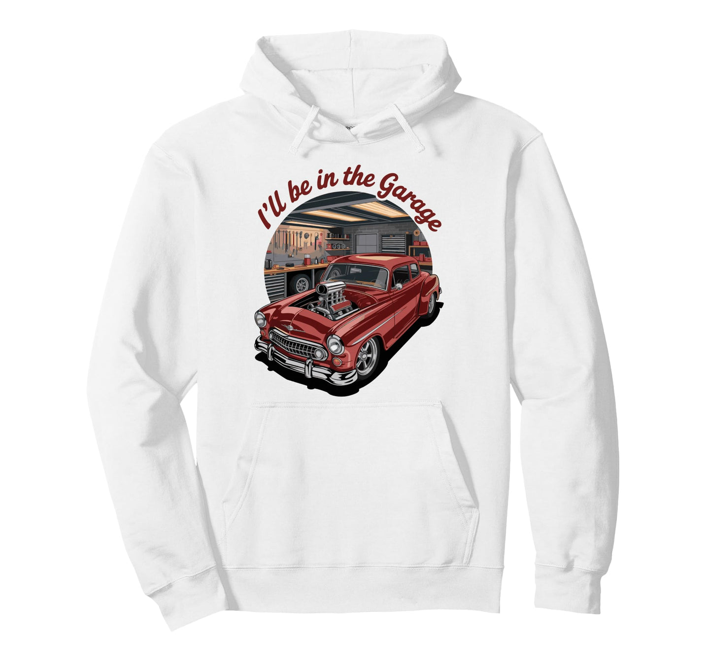 Cars Automobile Car Show Mechanics Hoodie - Minimalist Print Men Women - T-Shirt, Sweatshirt, Hoodie