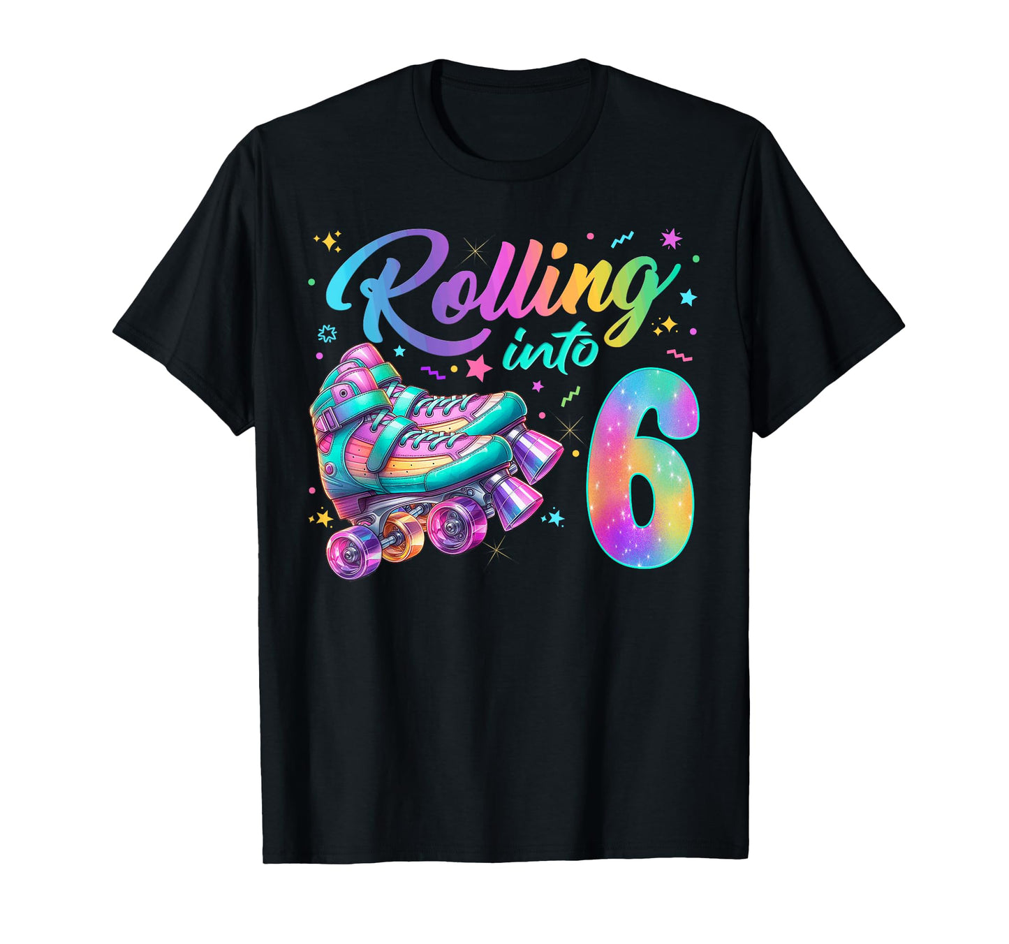 Roller Skates Birthday Skating Party T-Shirt - Custom Art Print for Adults - T-Shirt, Sweatshirt, Hoodie