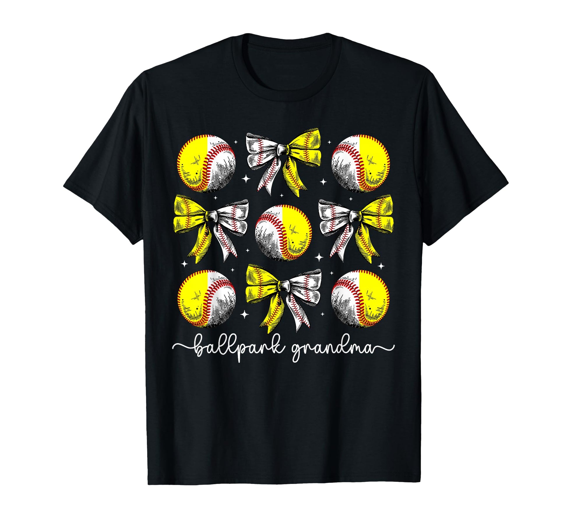 Ballpark Grandma Coquette T-Shirt - Casual Everyday Wear Men Women - T-Shirt, Sweatshirt, Hoodie