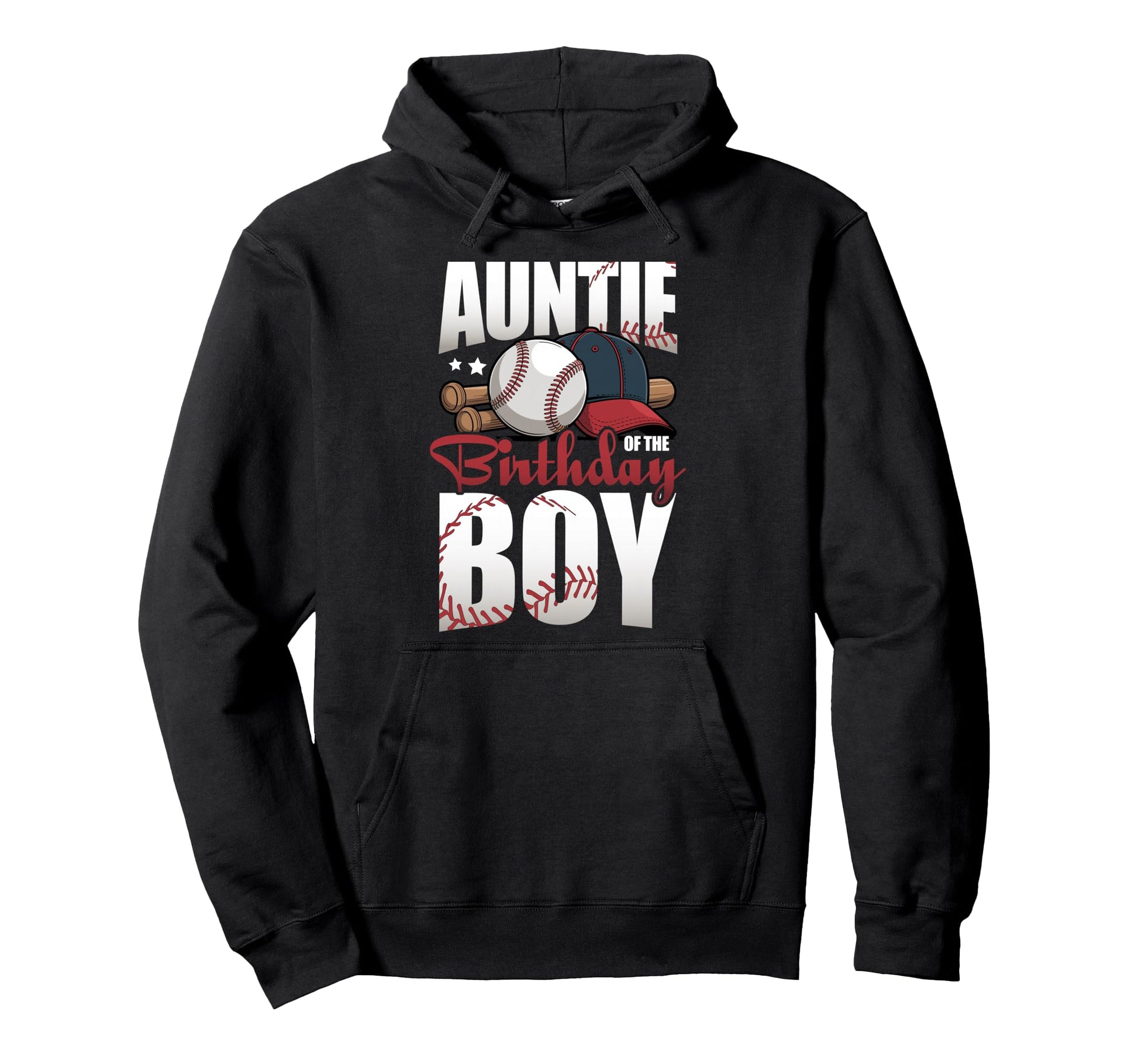 Auntie Birthday Matching Baseball Hoodie - Streetwear Style Men Women - T-Shirt, Sweatshirt, Hoodie