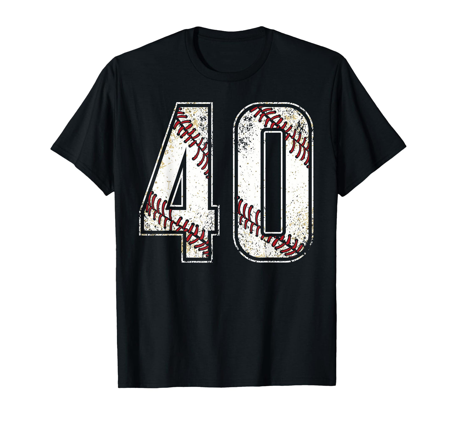 40 Baseball Jersey Number 40 Birthday Gift T-Shirt - Unique Graphic Unisex - T-Shirt, Sweatshirt, Hoodie