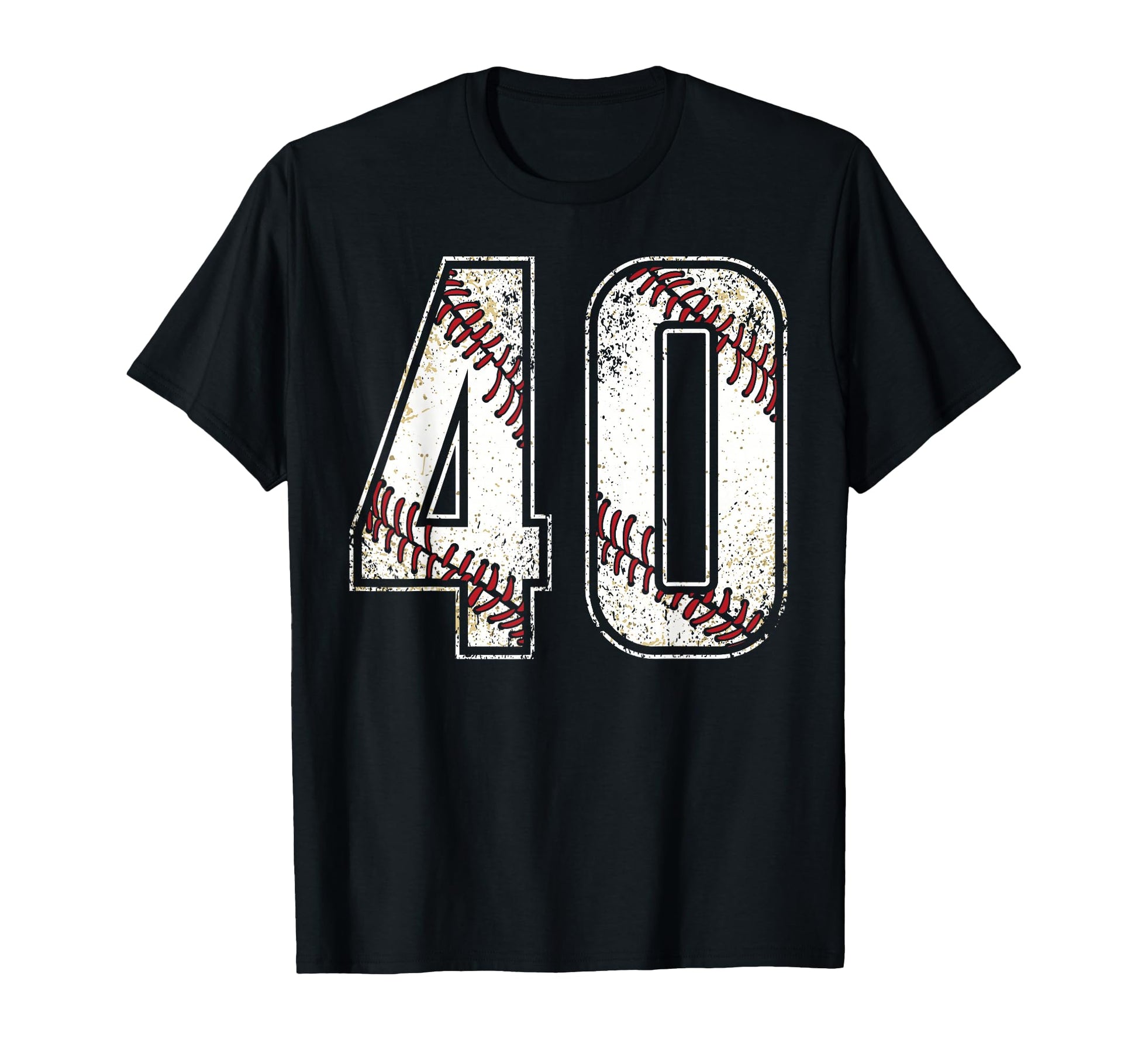 40 Baseball Jersey Number 40 Birthday Gift T-Shirt - Unique Graphic Unisex - T-Shirt, Sweatshirt, Hoodie